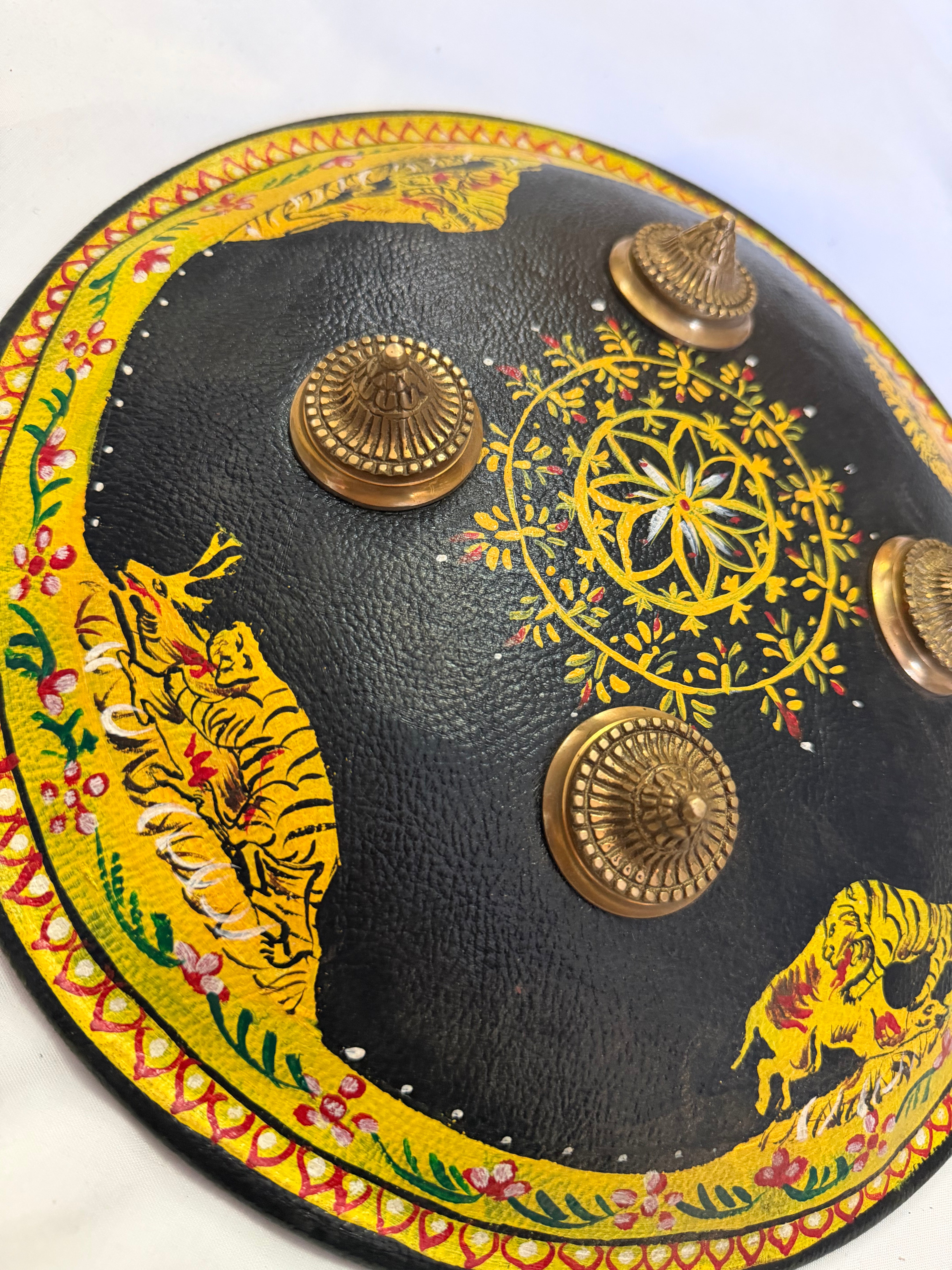 Black & Gold painted 12" Painted Dhaal