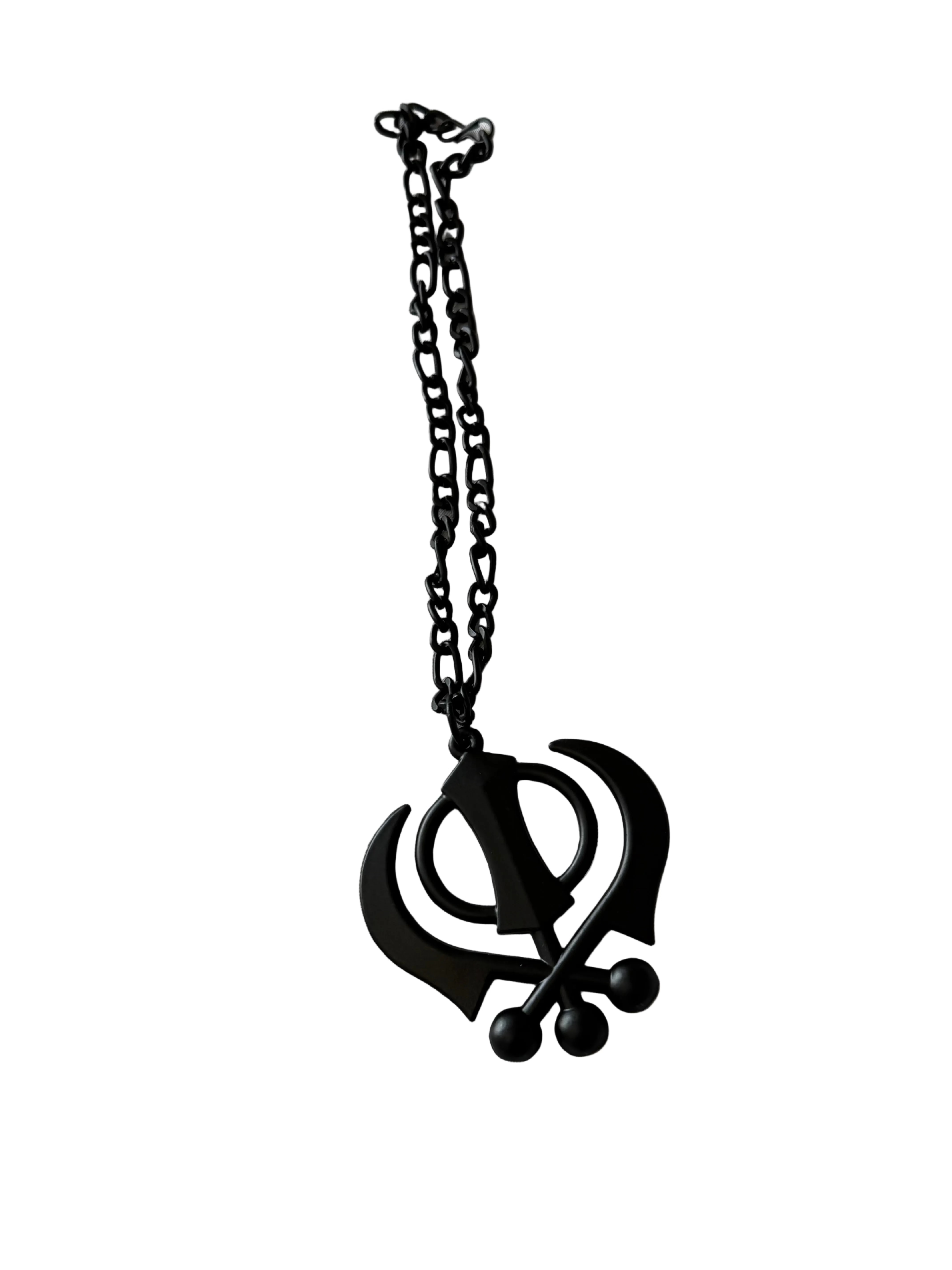 3" Black Khanda - Car Hanging