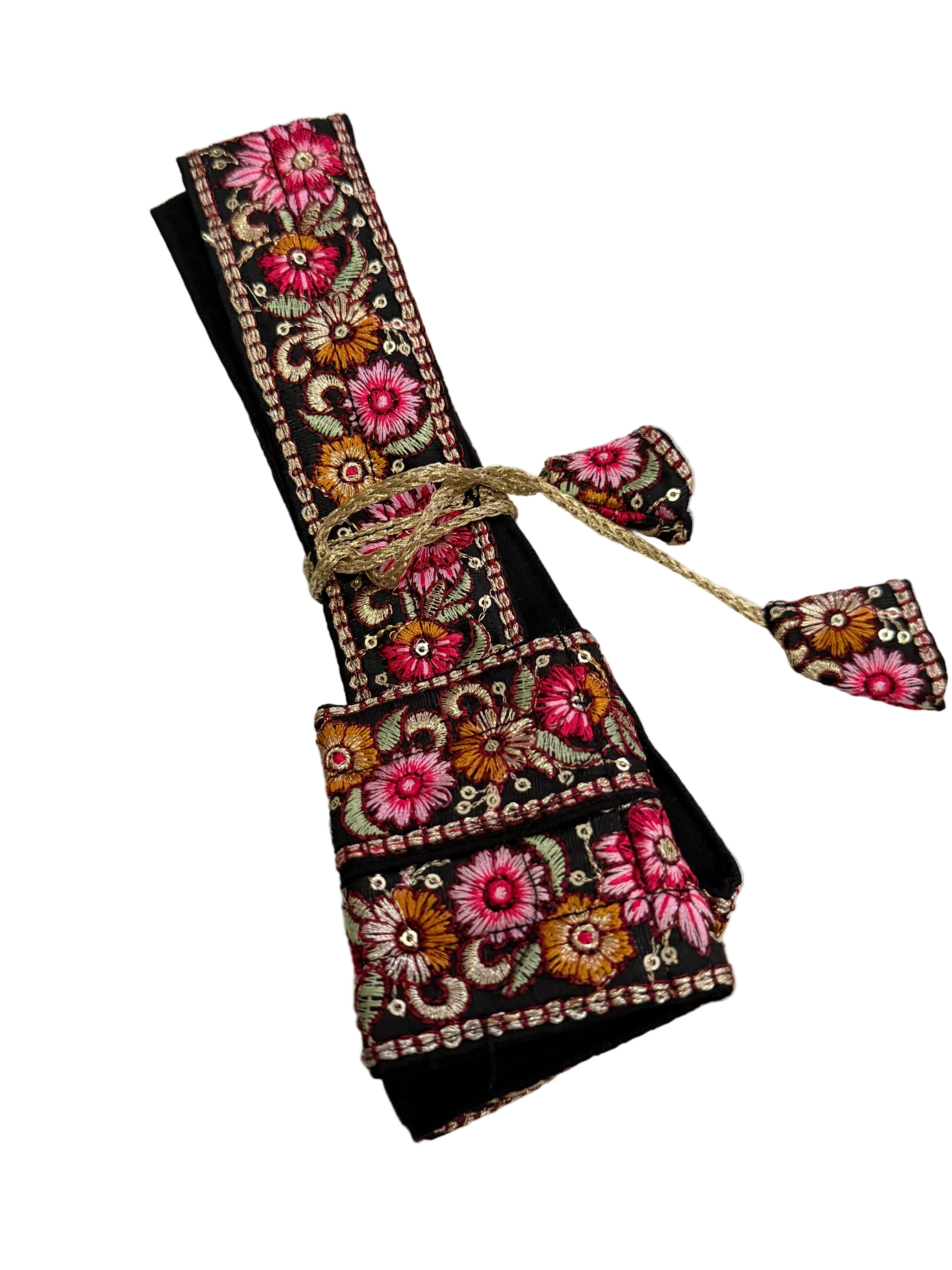 Black floral Hajuri Gatra