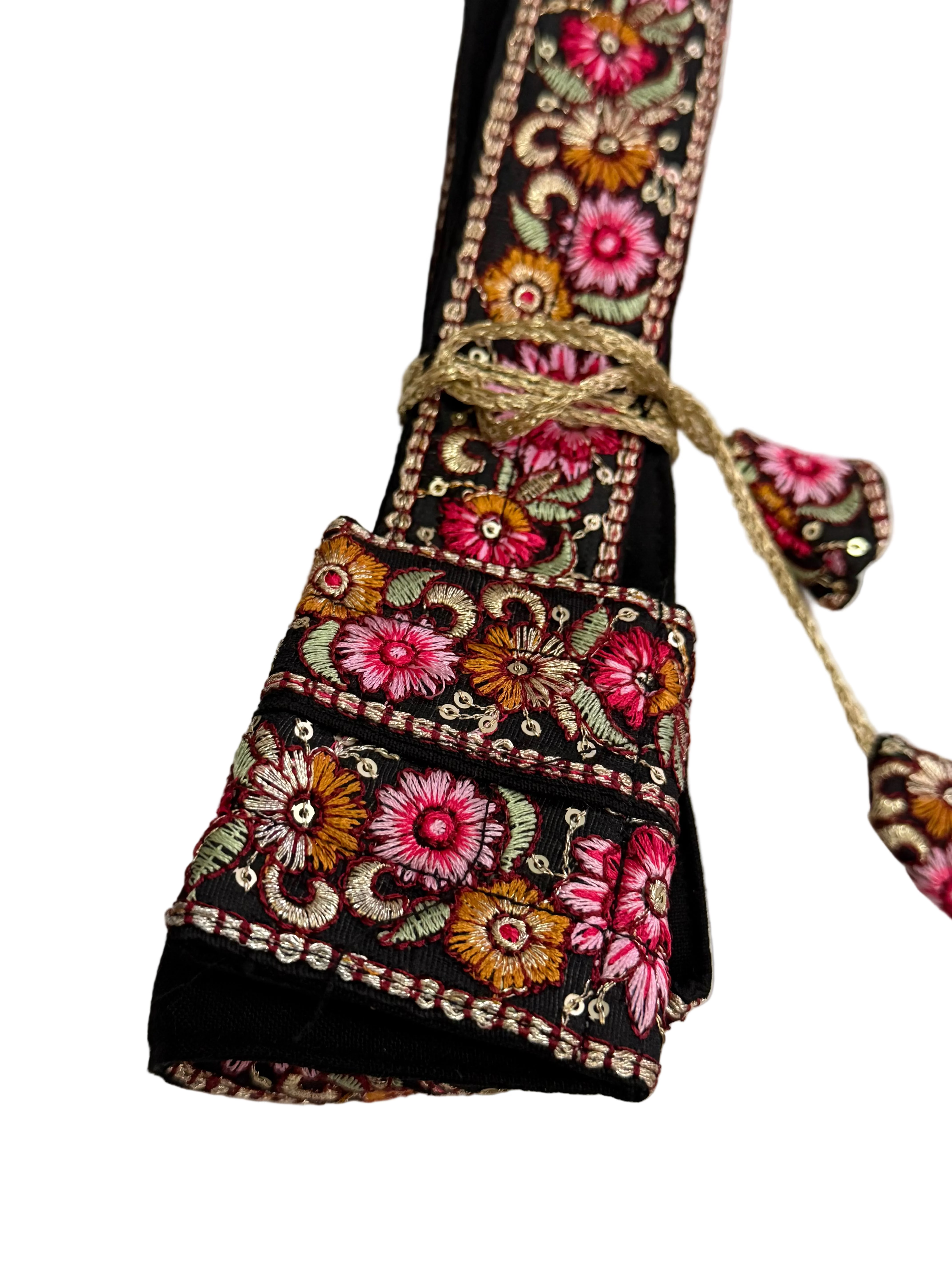 Black floral Hajuri Gatra