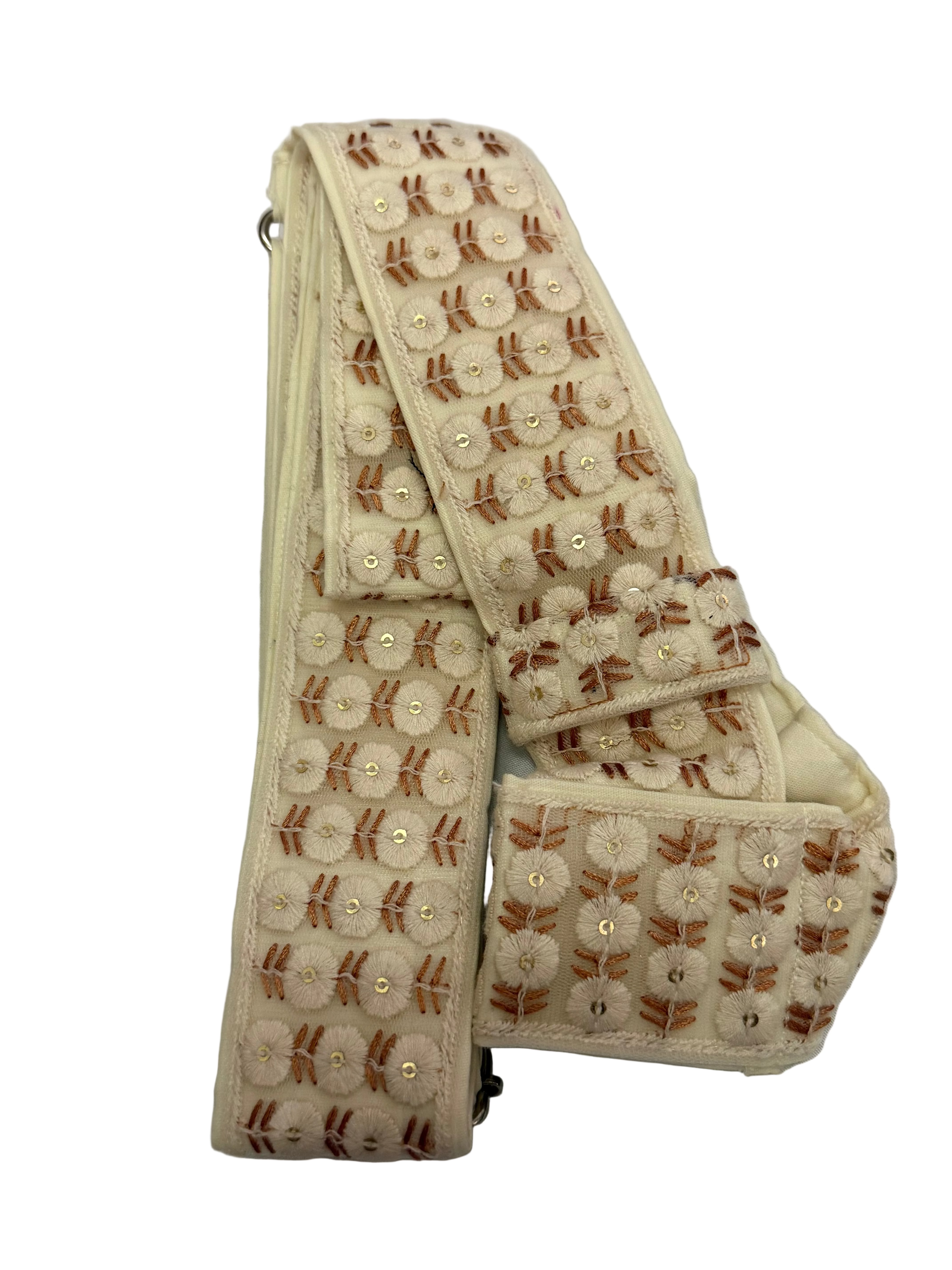 2.5inch White and Brown Gatra