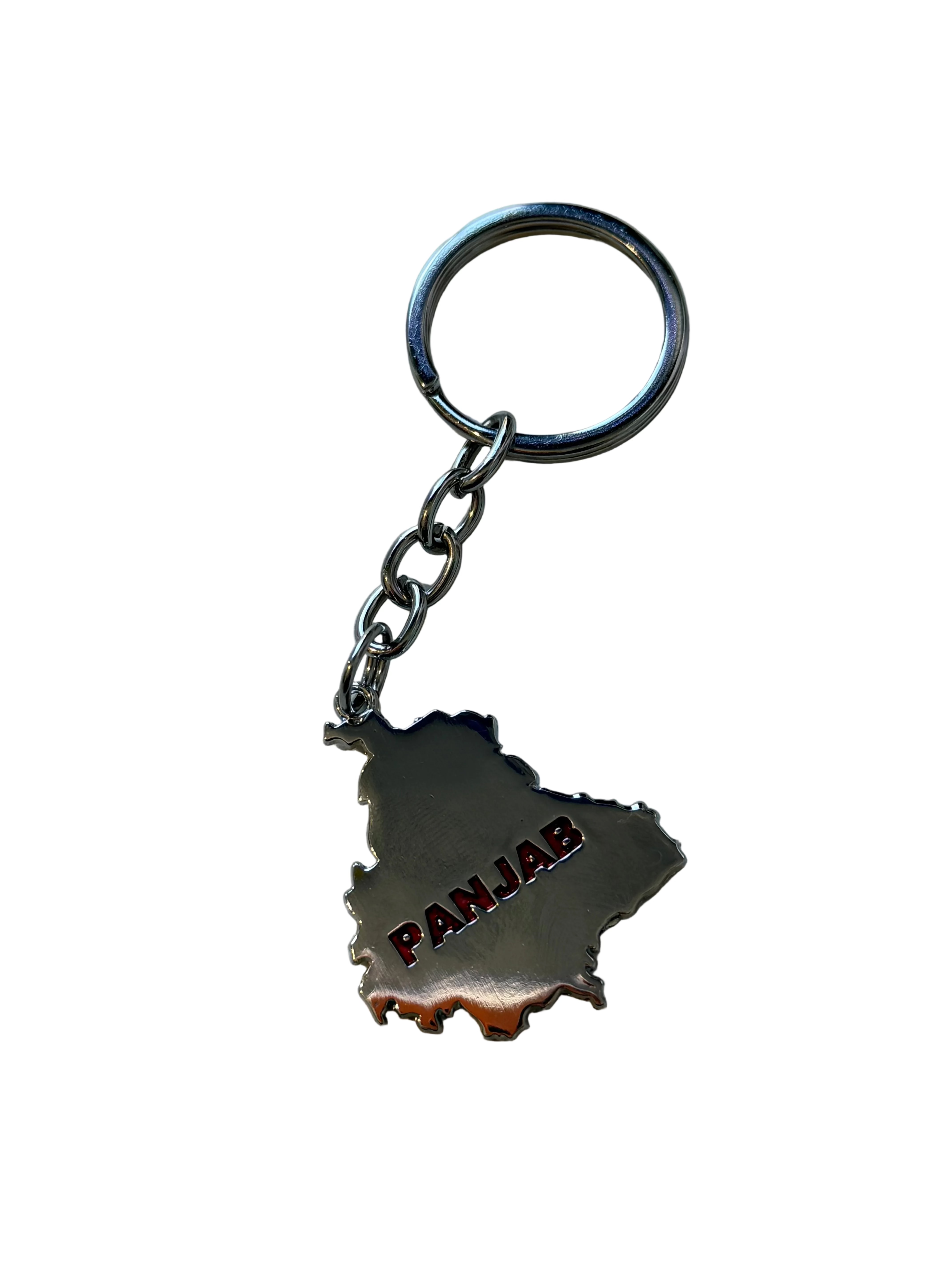 Silver Panjab Keyring