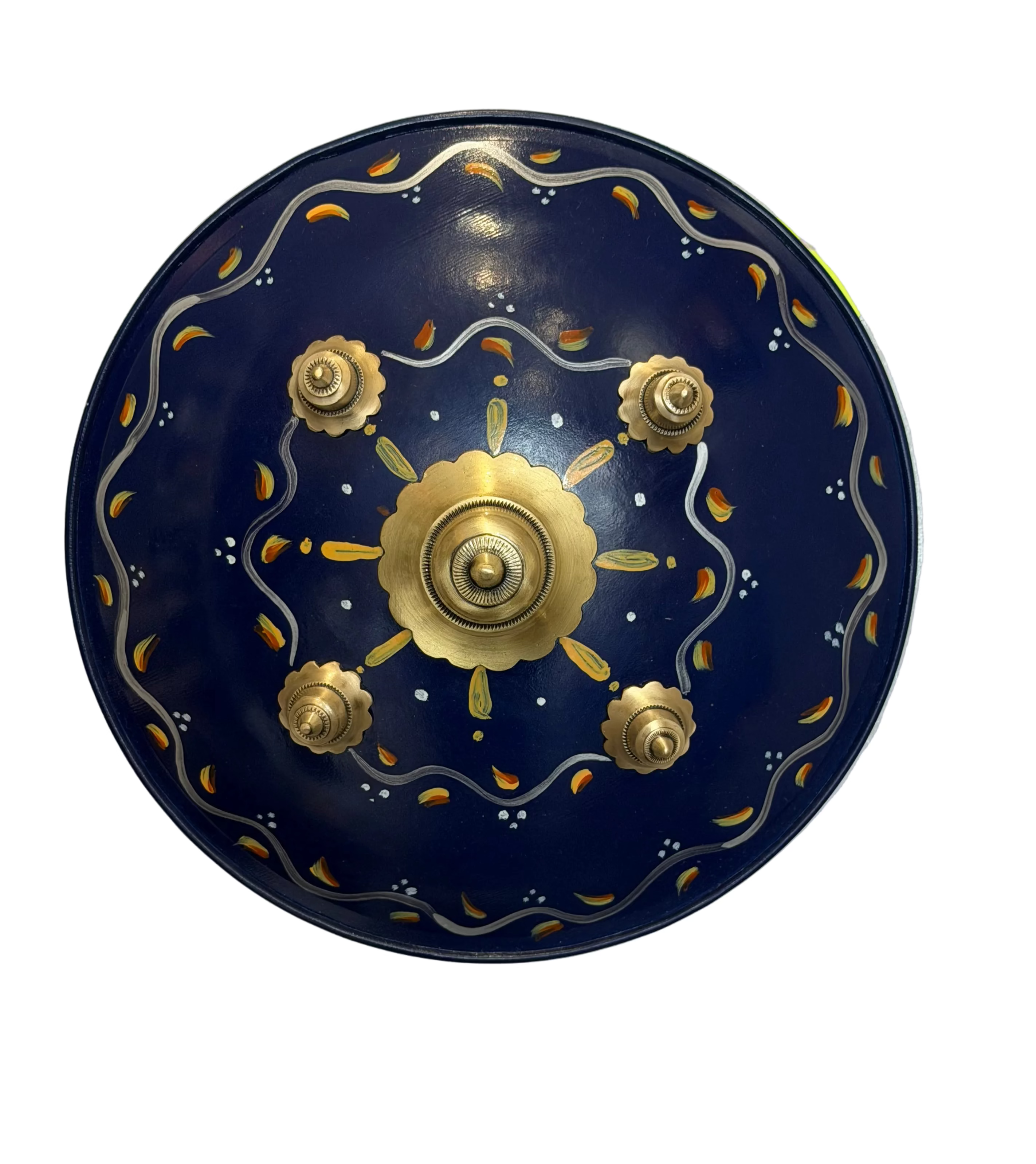 16" Blue Handpainted Dhaal