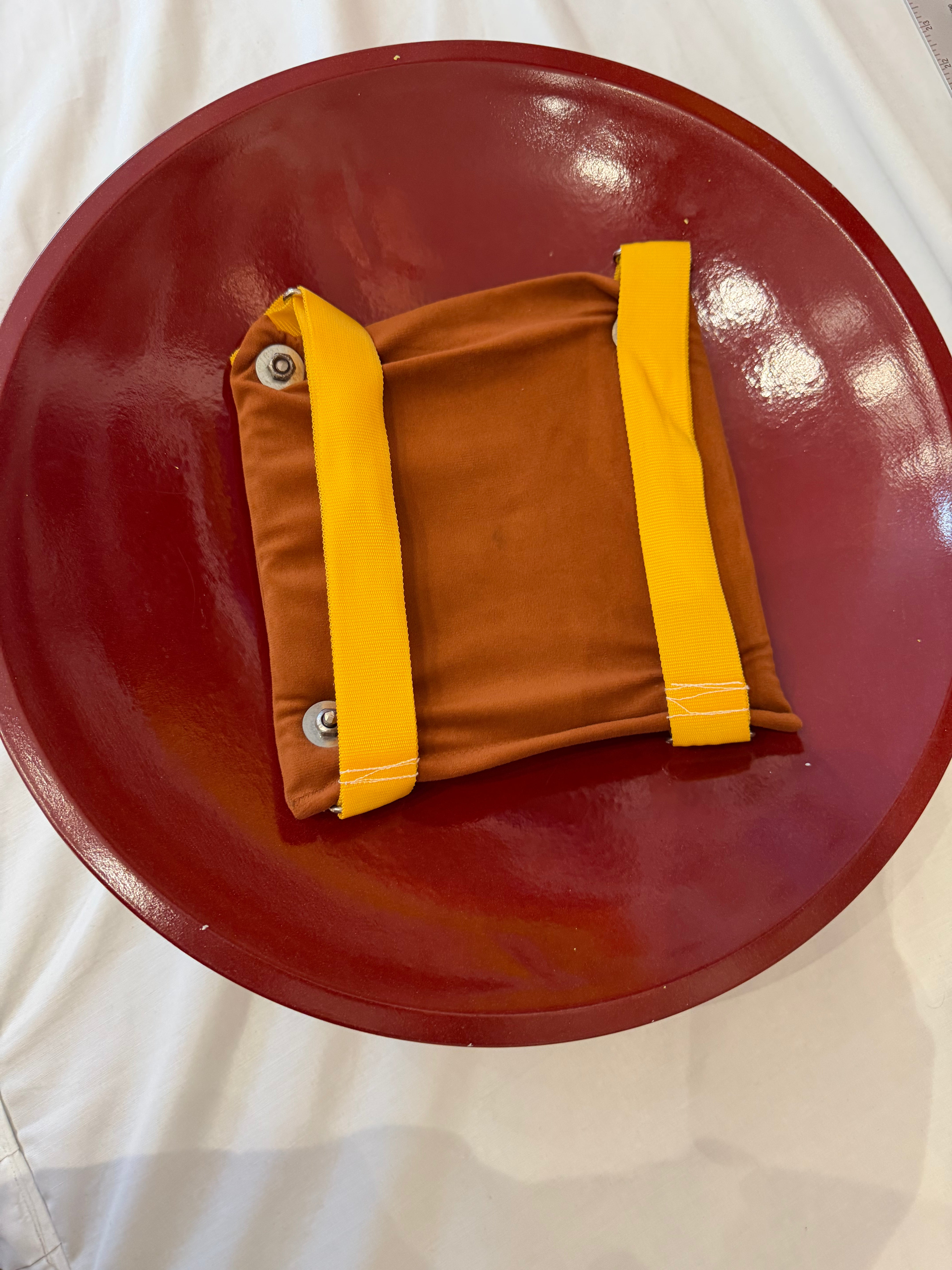 18" Red Painted Dhaal