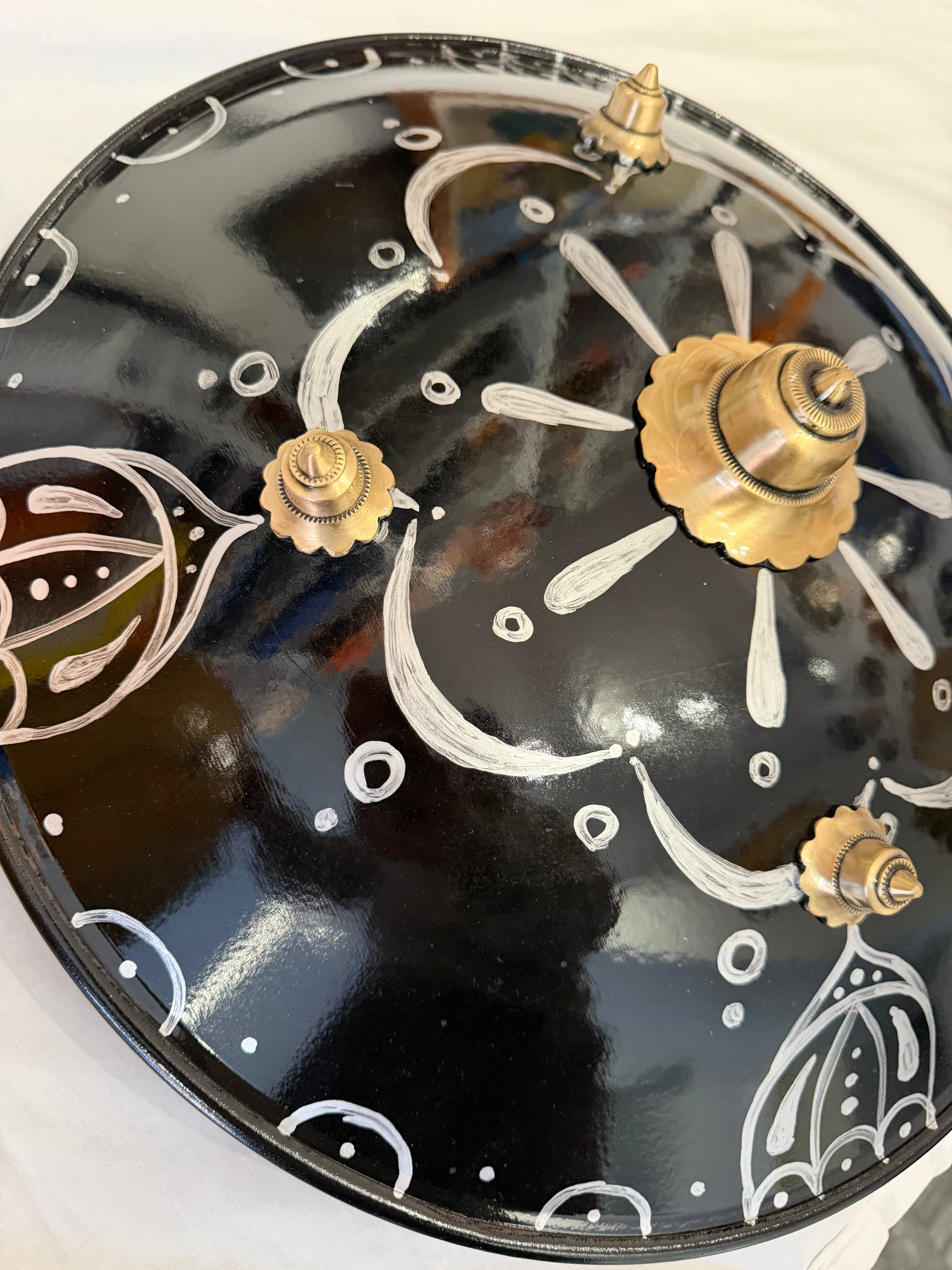 18" Black Painted Dhaal