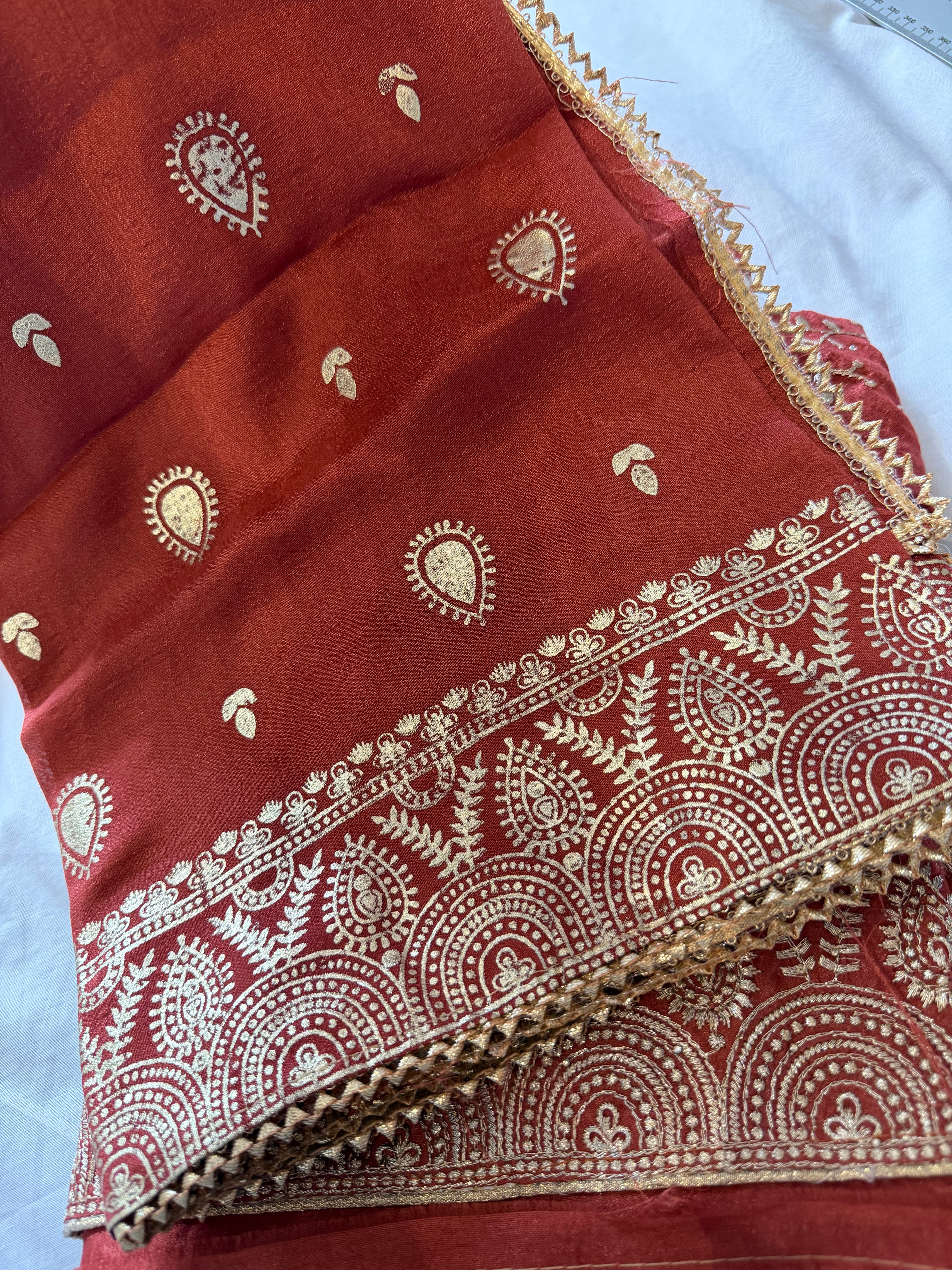 Orange Simple Unstitched Suit