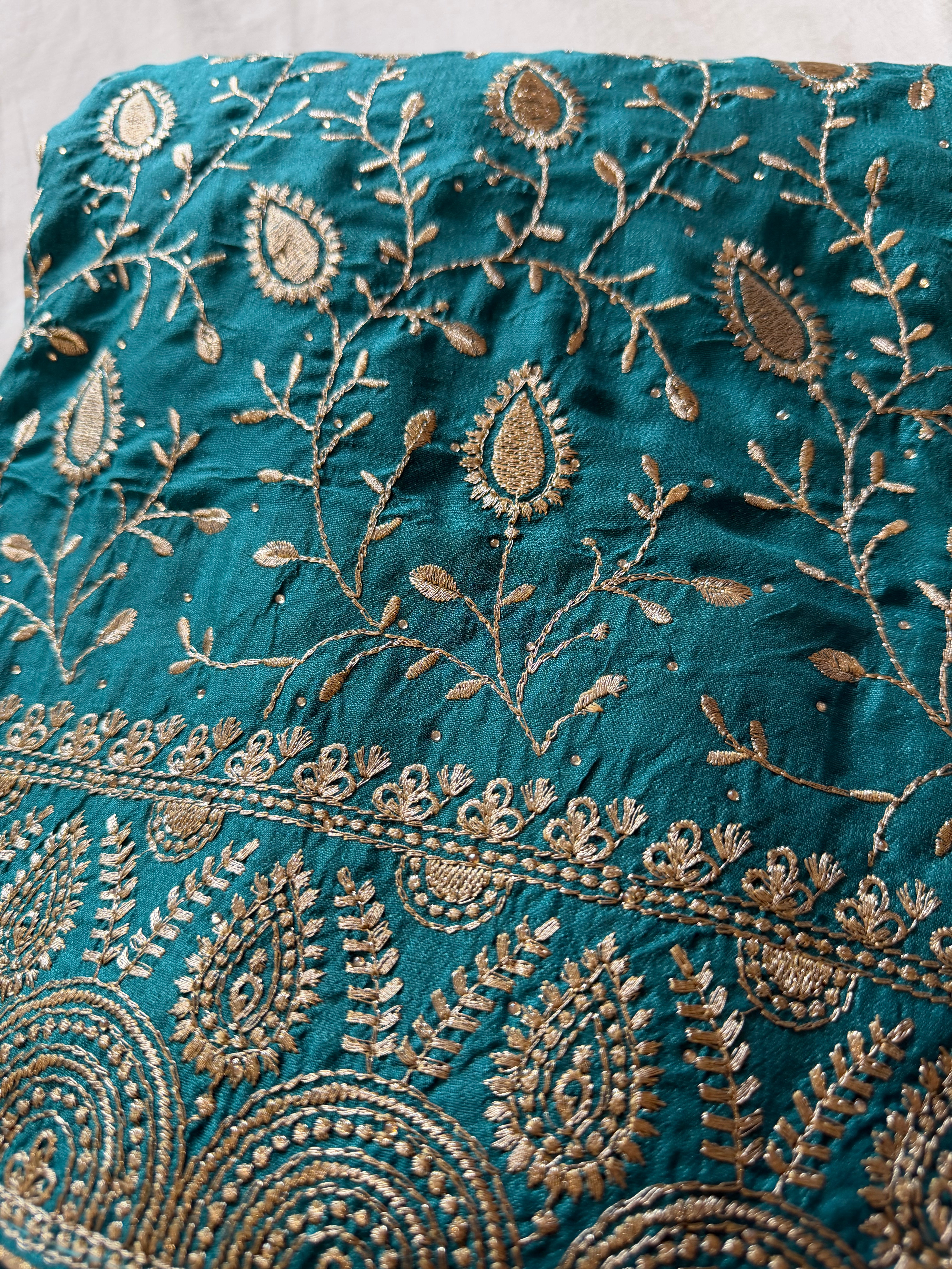 Turquoise Suit - Unstitched