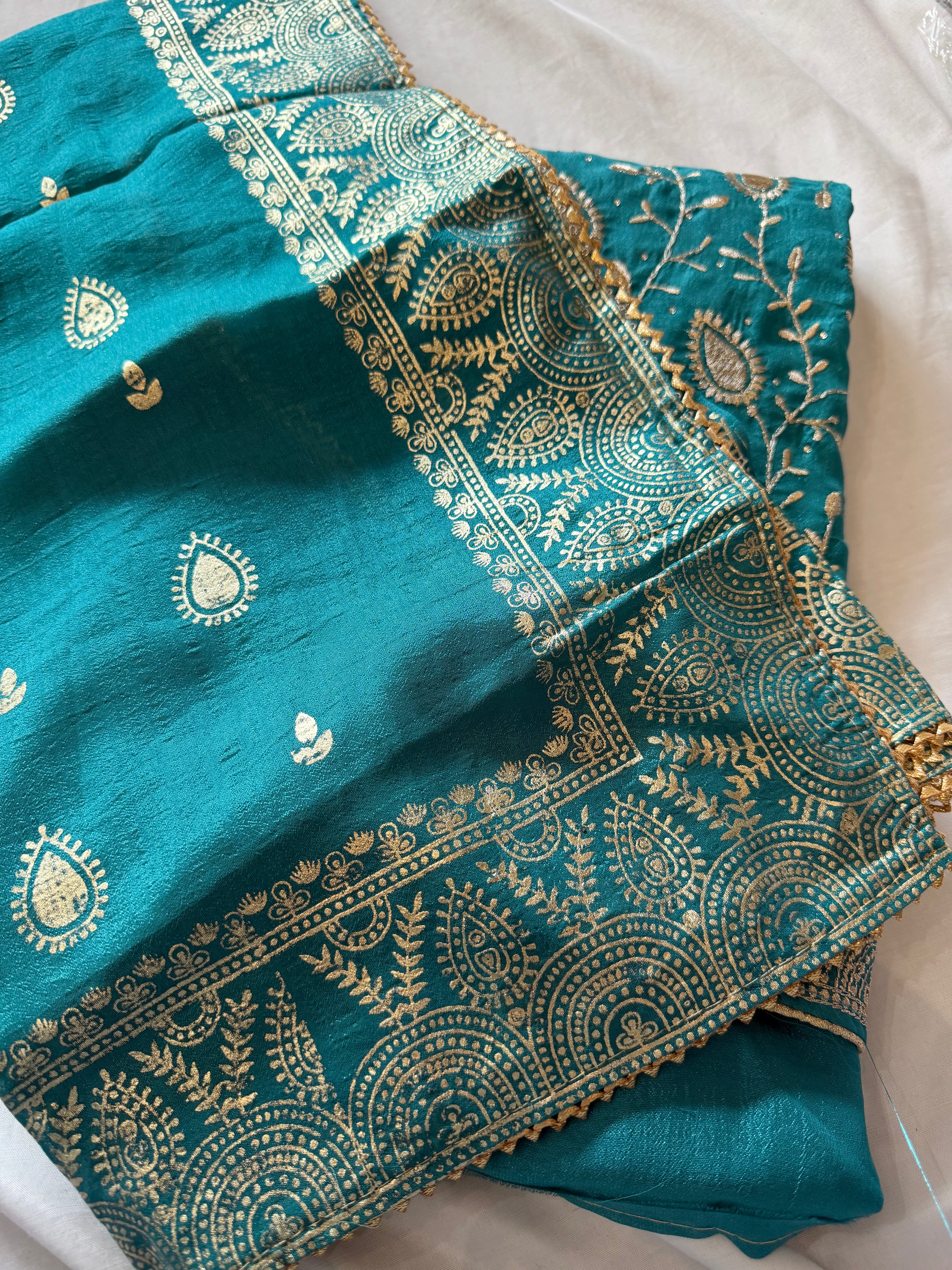Turquoise Suit - Unstitched