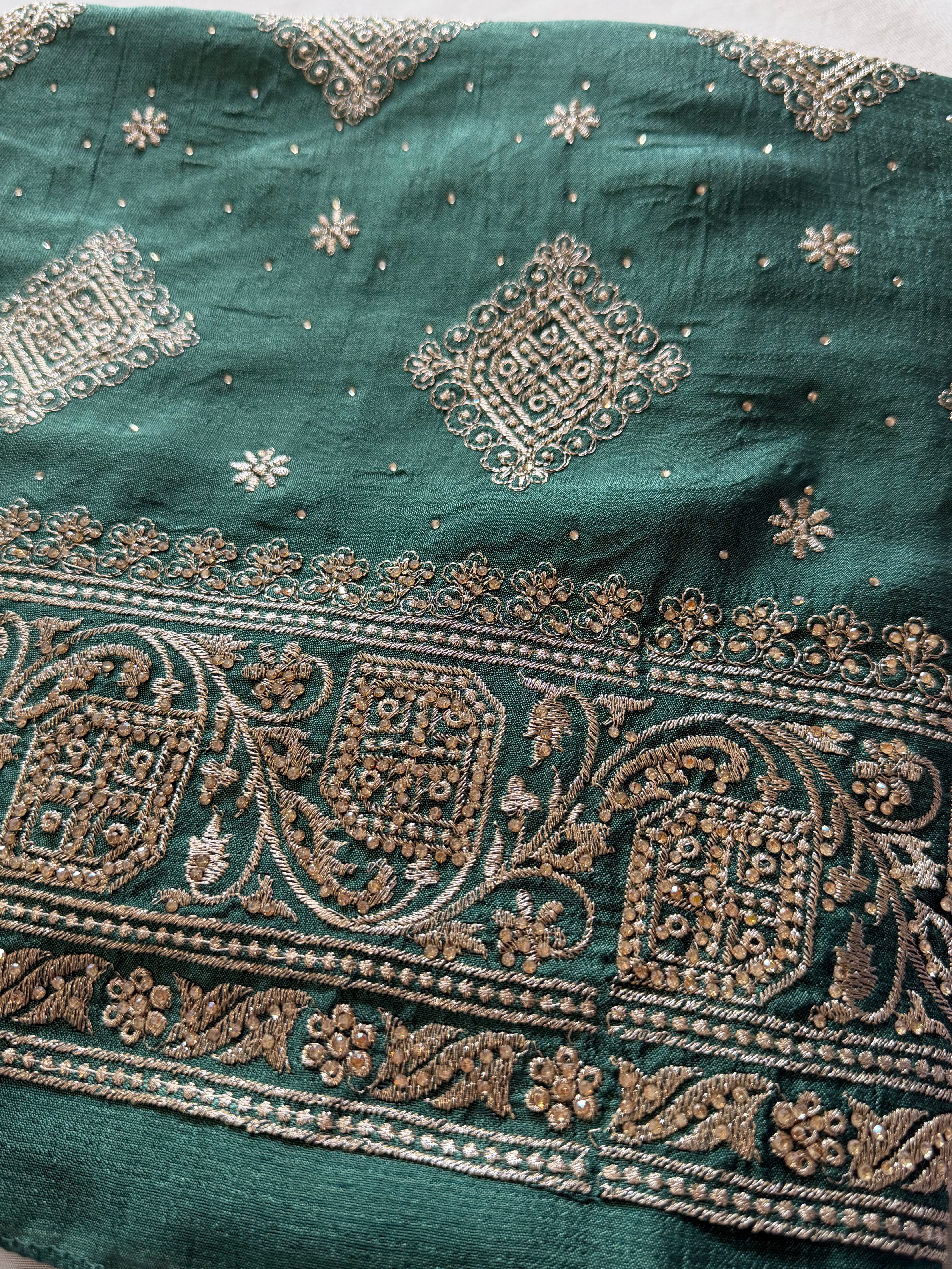Green Unstitched Suit