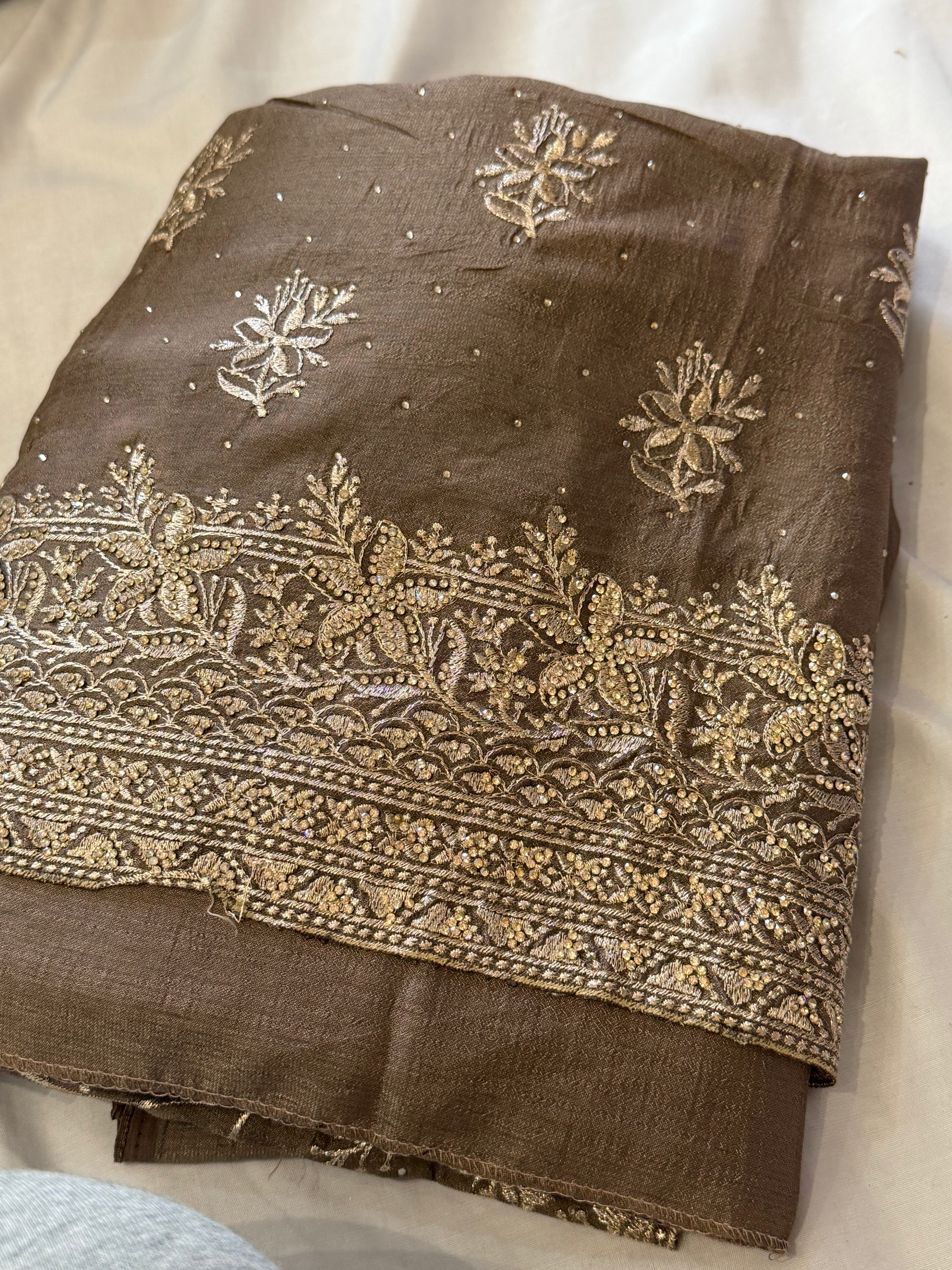Brown Unstitched Suit