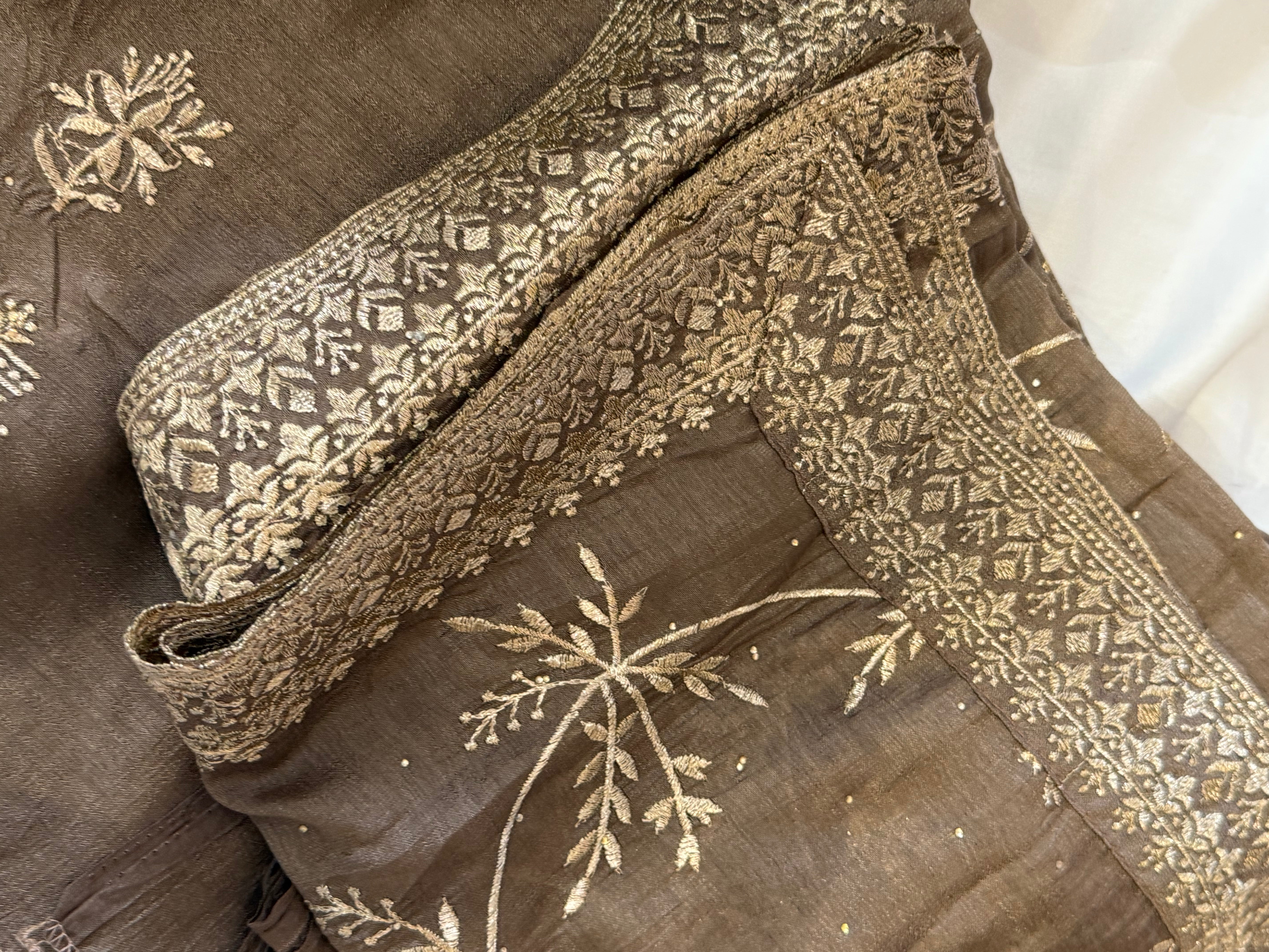 Brown Unstitched Suit
