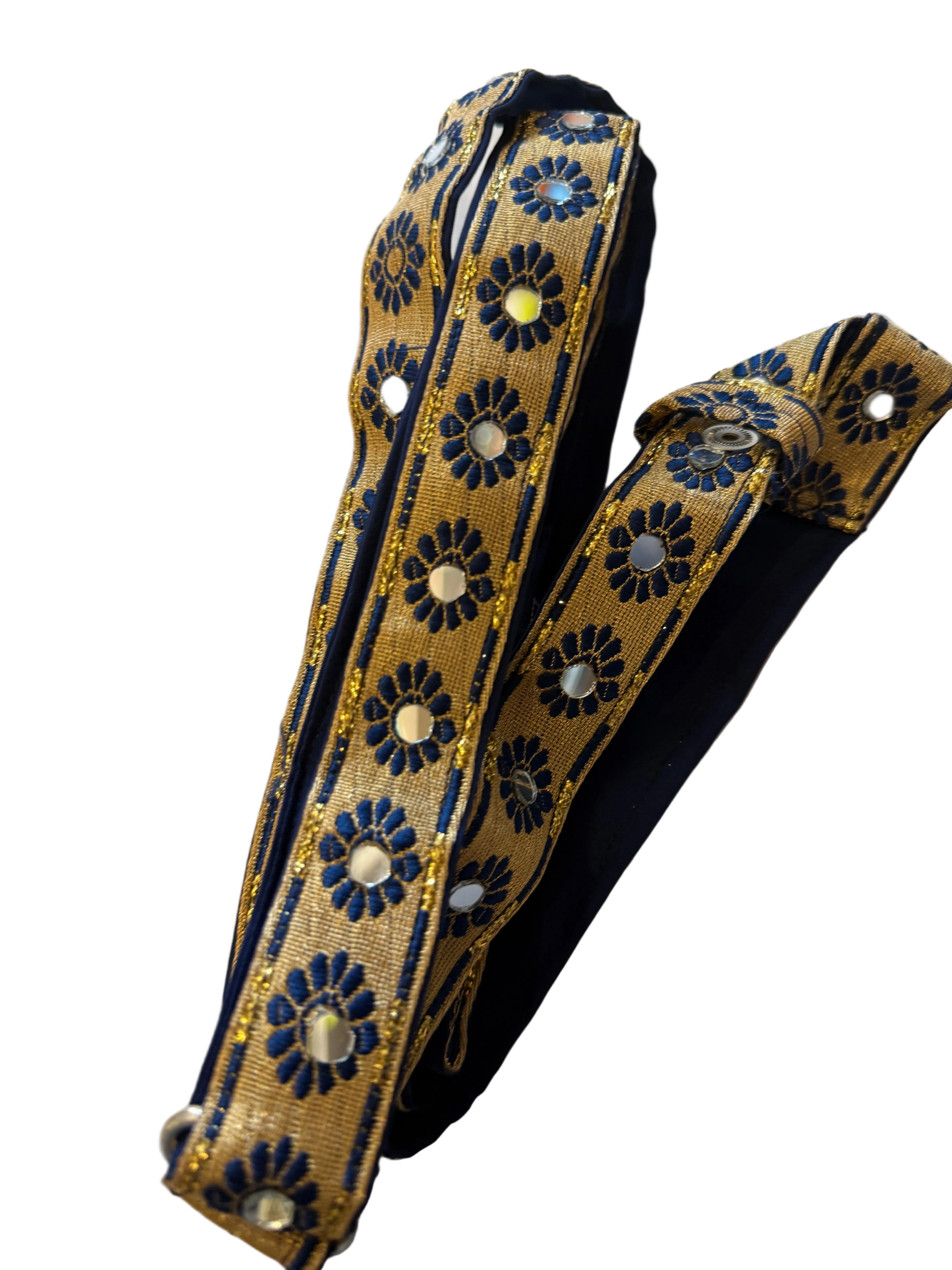 Navy Blue with Gold -  1inch Gatra