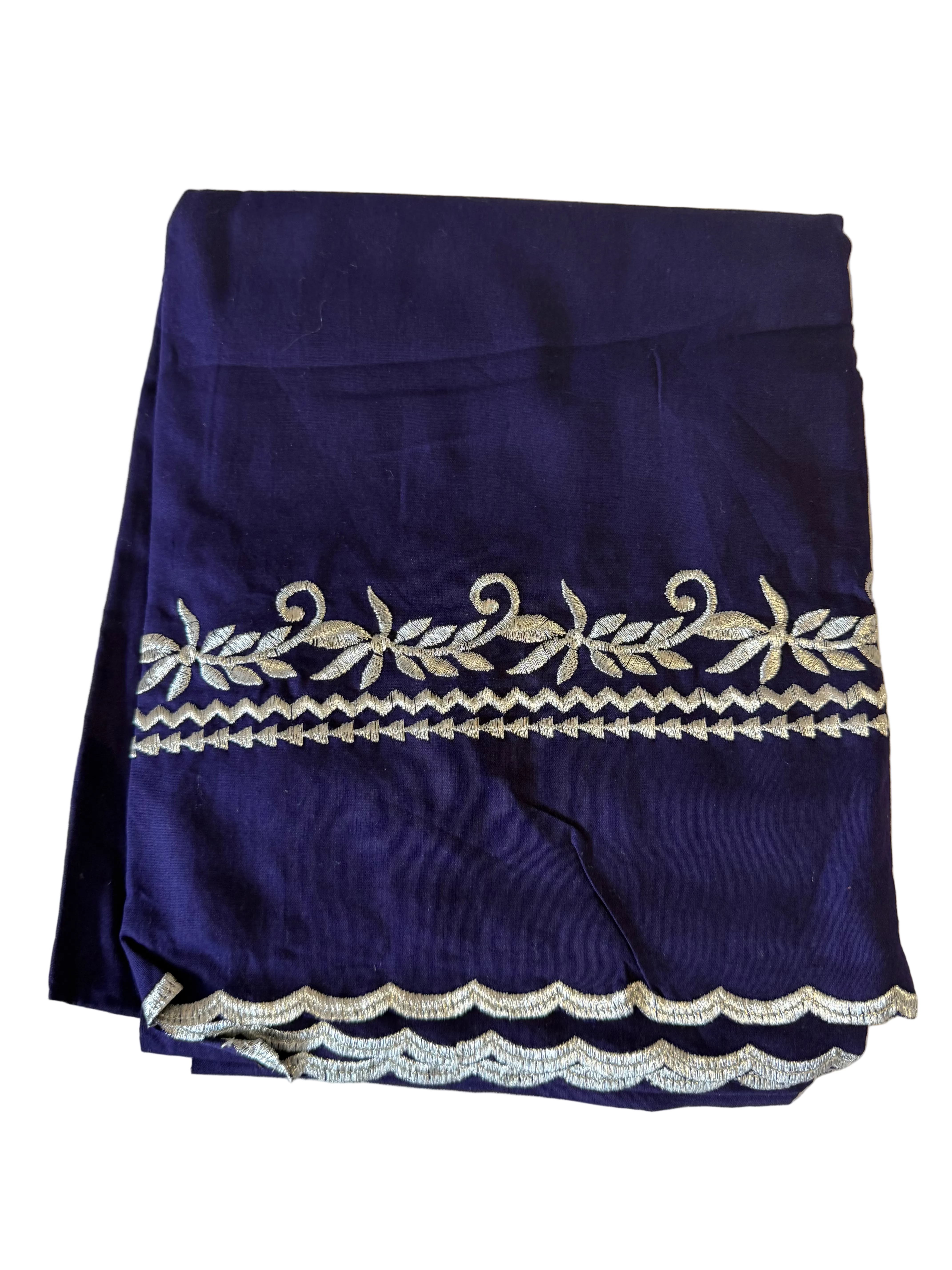 Alkali Blue with silver kadai hazzoria