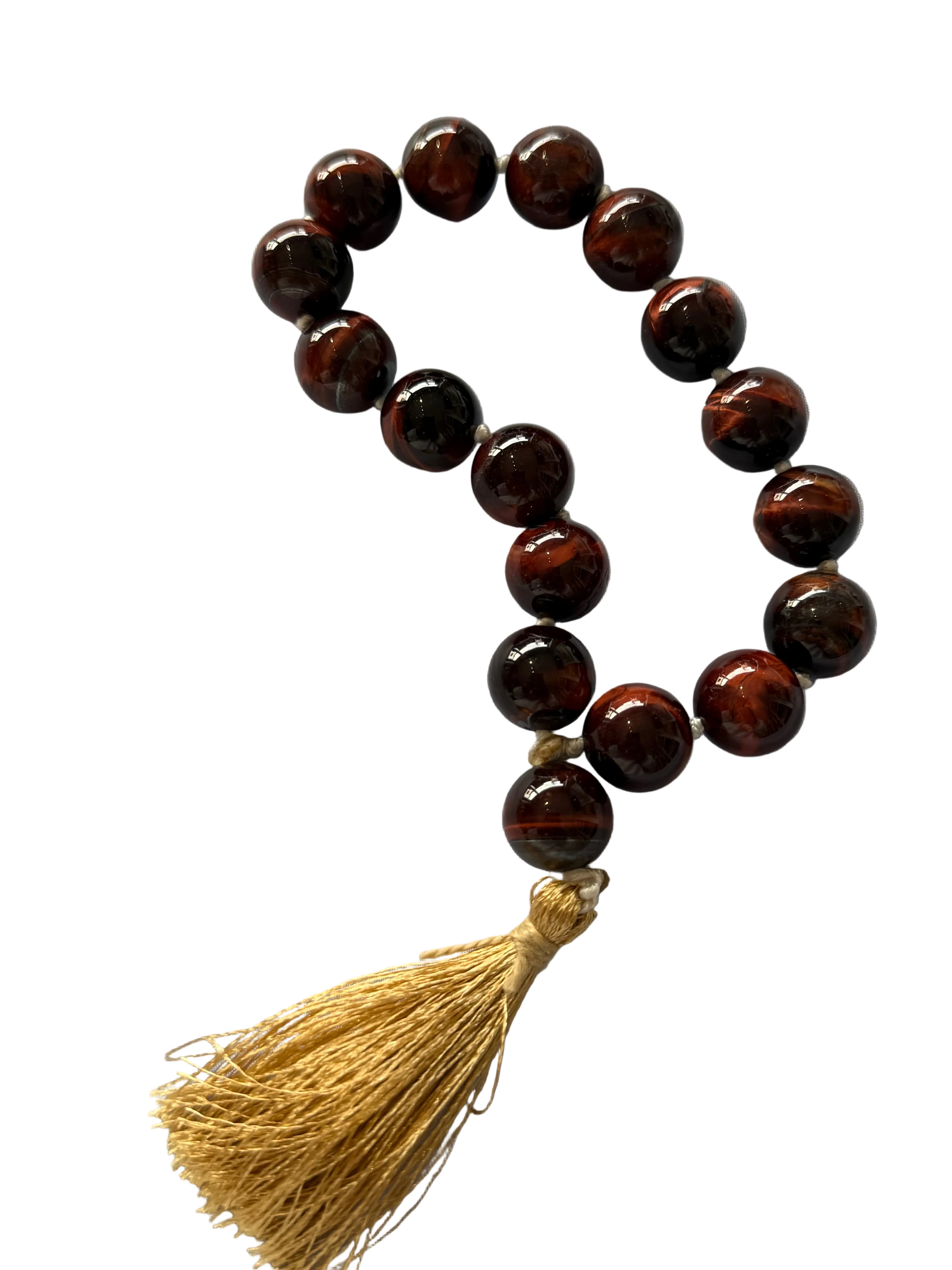 Tiger Eye Mala – 18 Beads (Small Size)