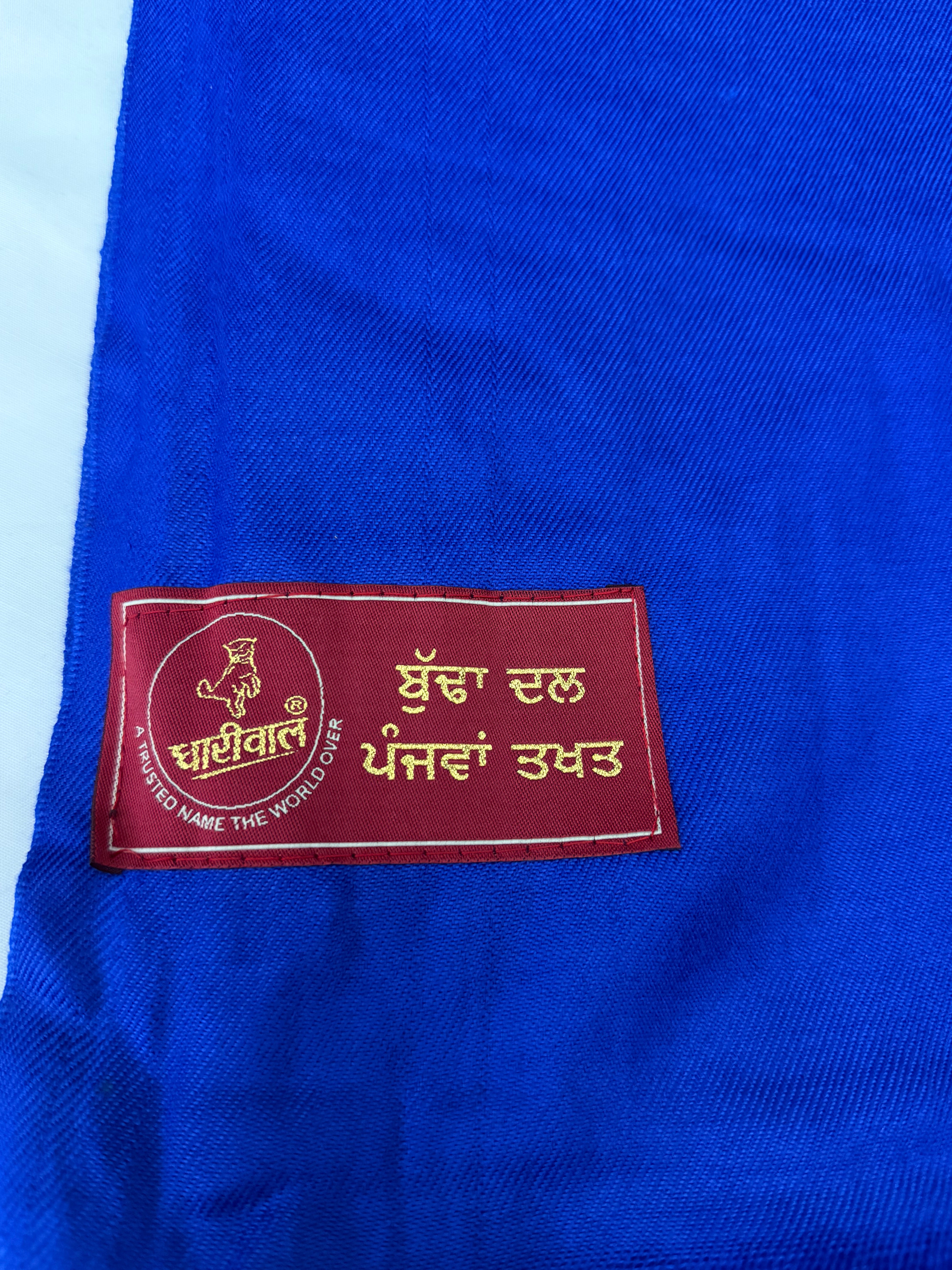 Royal Blue Shawl/ Lohi (Buddha Dal imprinted label)