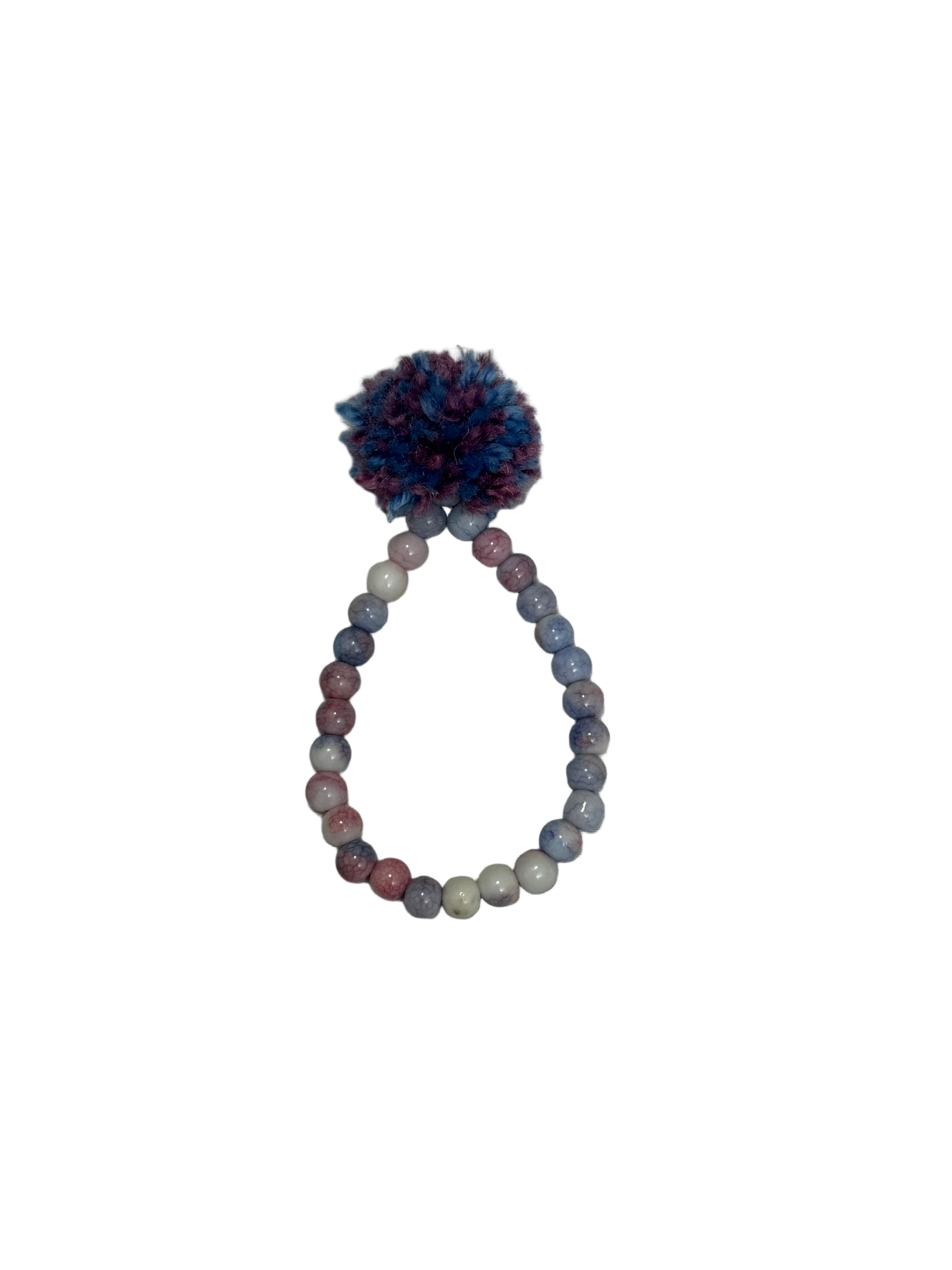Blue / Pink Gem Mala – 28 Beads