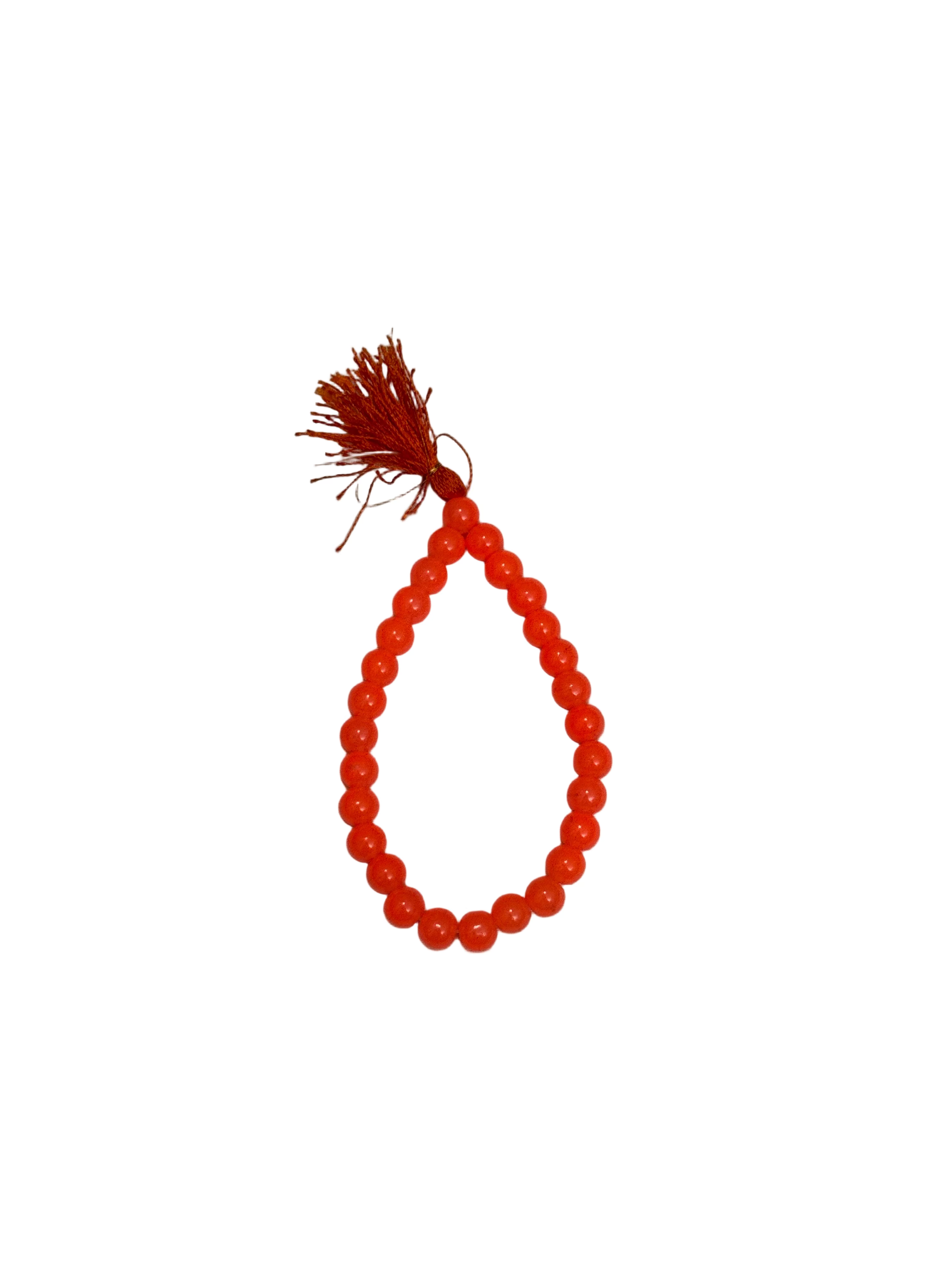 Orange Mala - 28 Beads