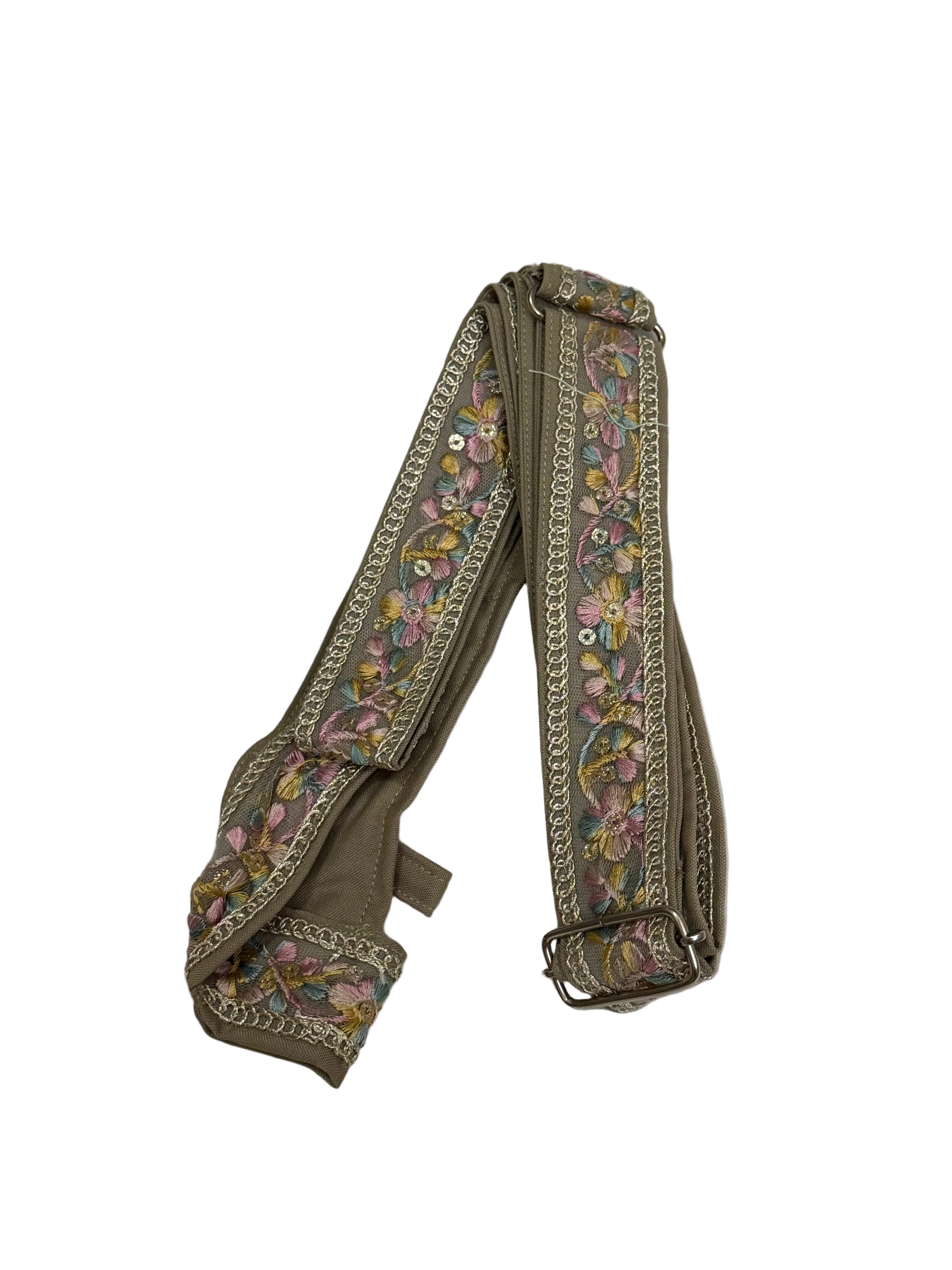 Brown with colourful Flowers