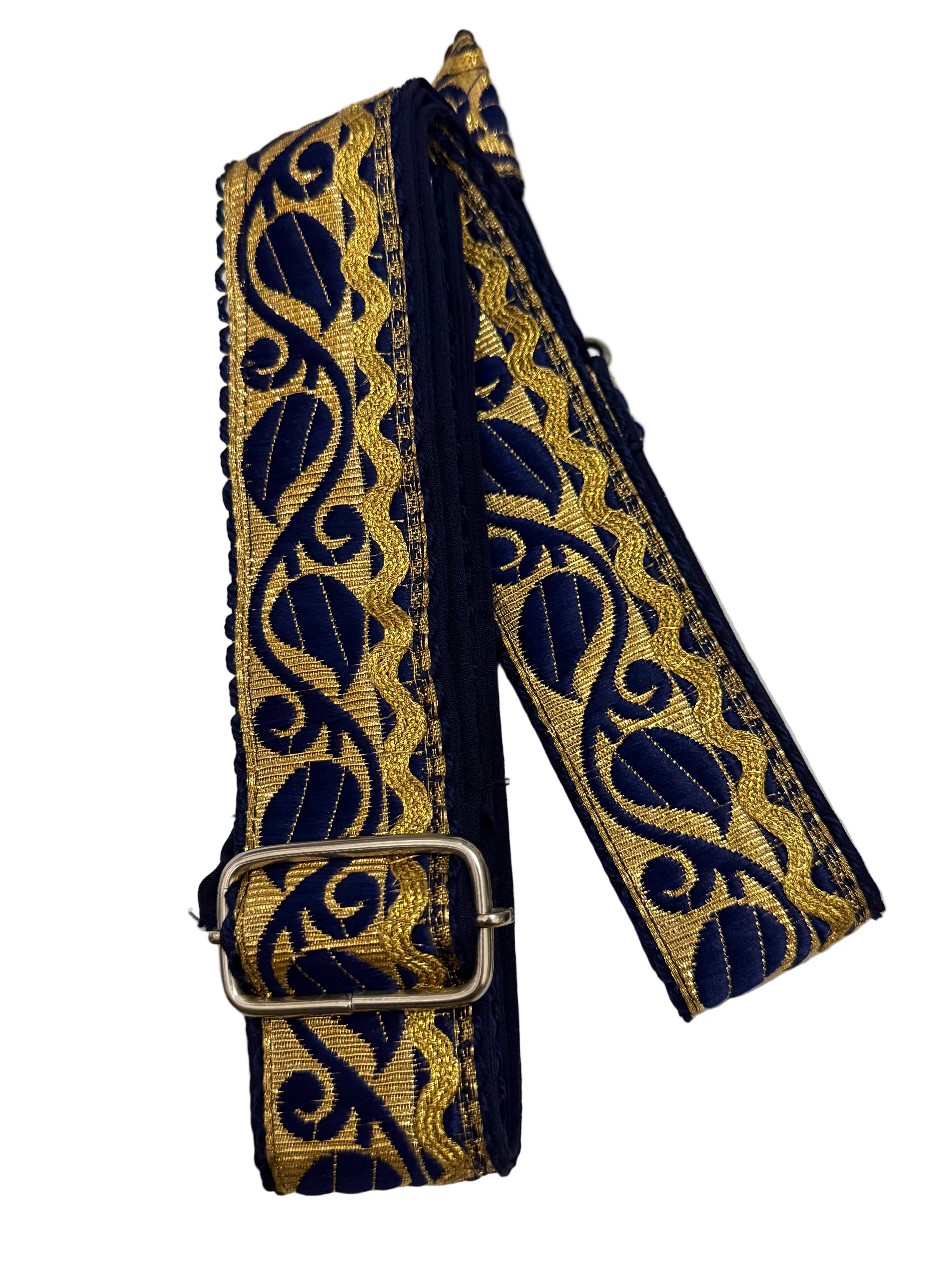 1.5inch Navy Blue and Gold Gatra