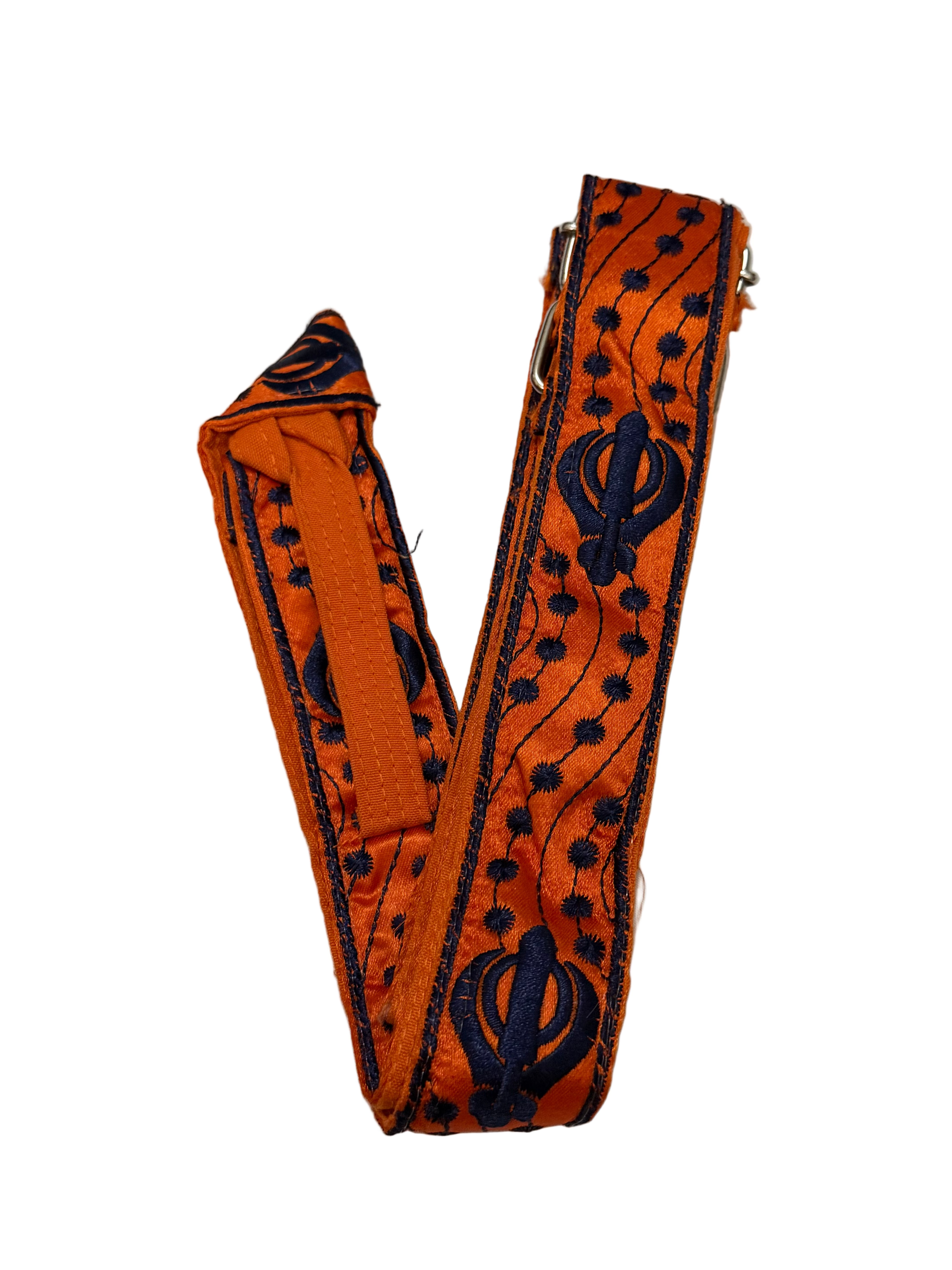 Orange and Blue khanda 1.5" Gatra