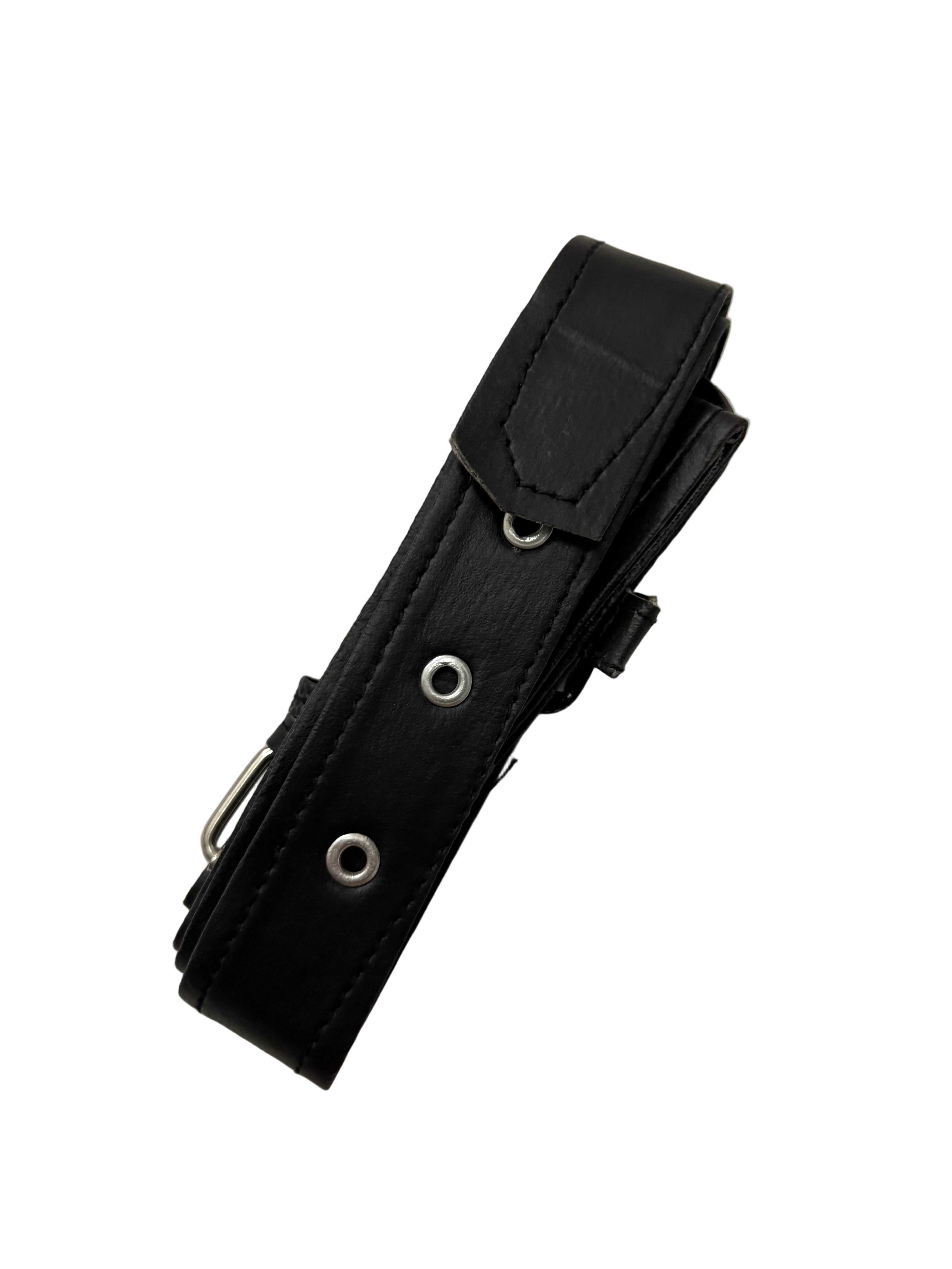 Black 1.5inch Leather Buckle Gatra