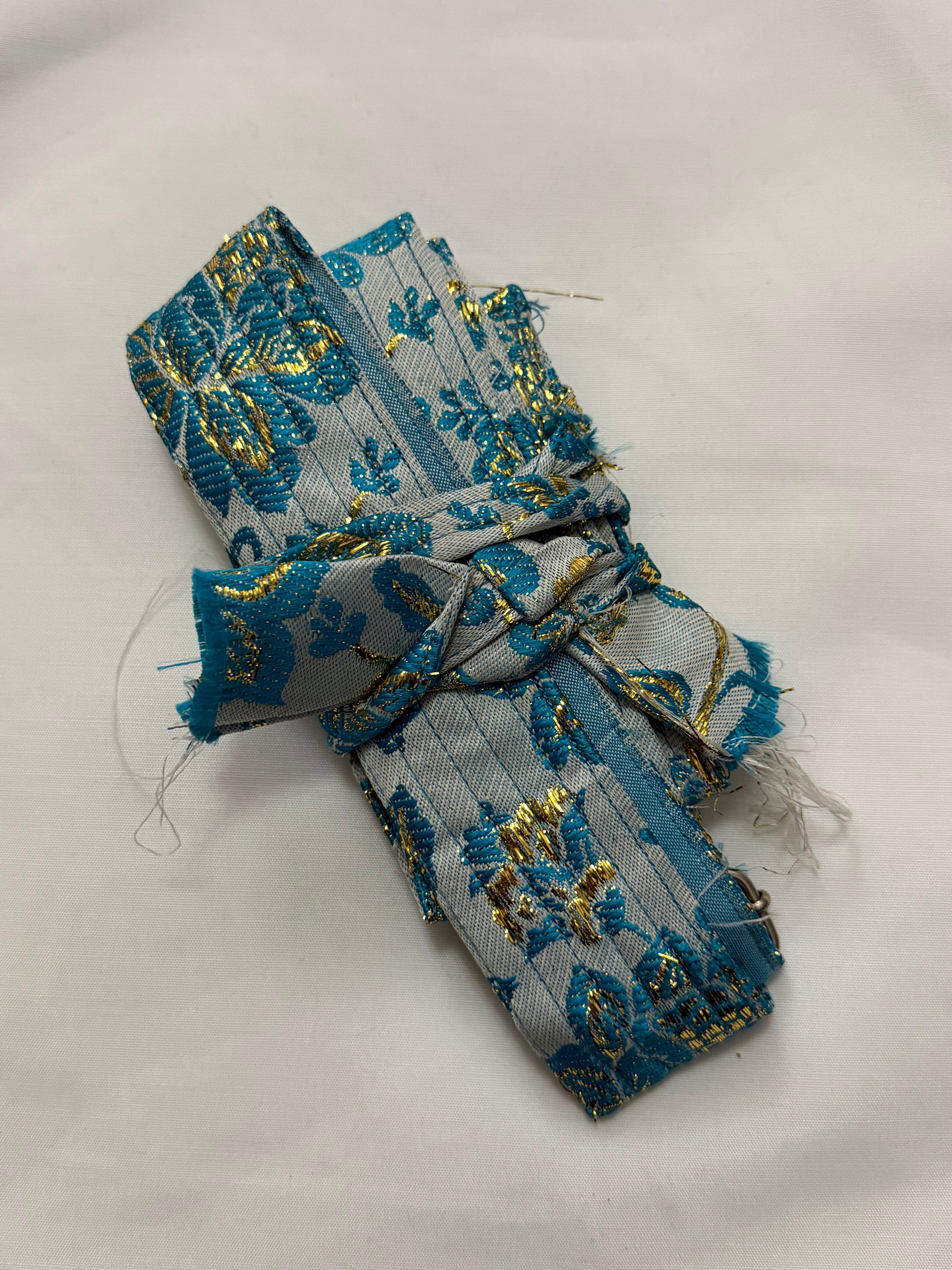 Light Blue with Gold Hajuri Gatra