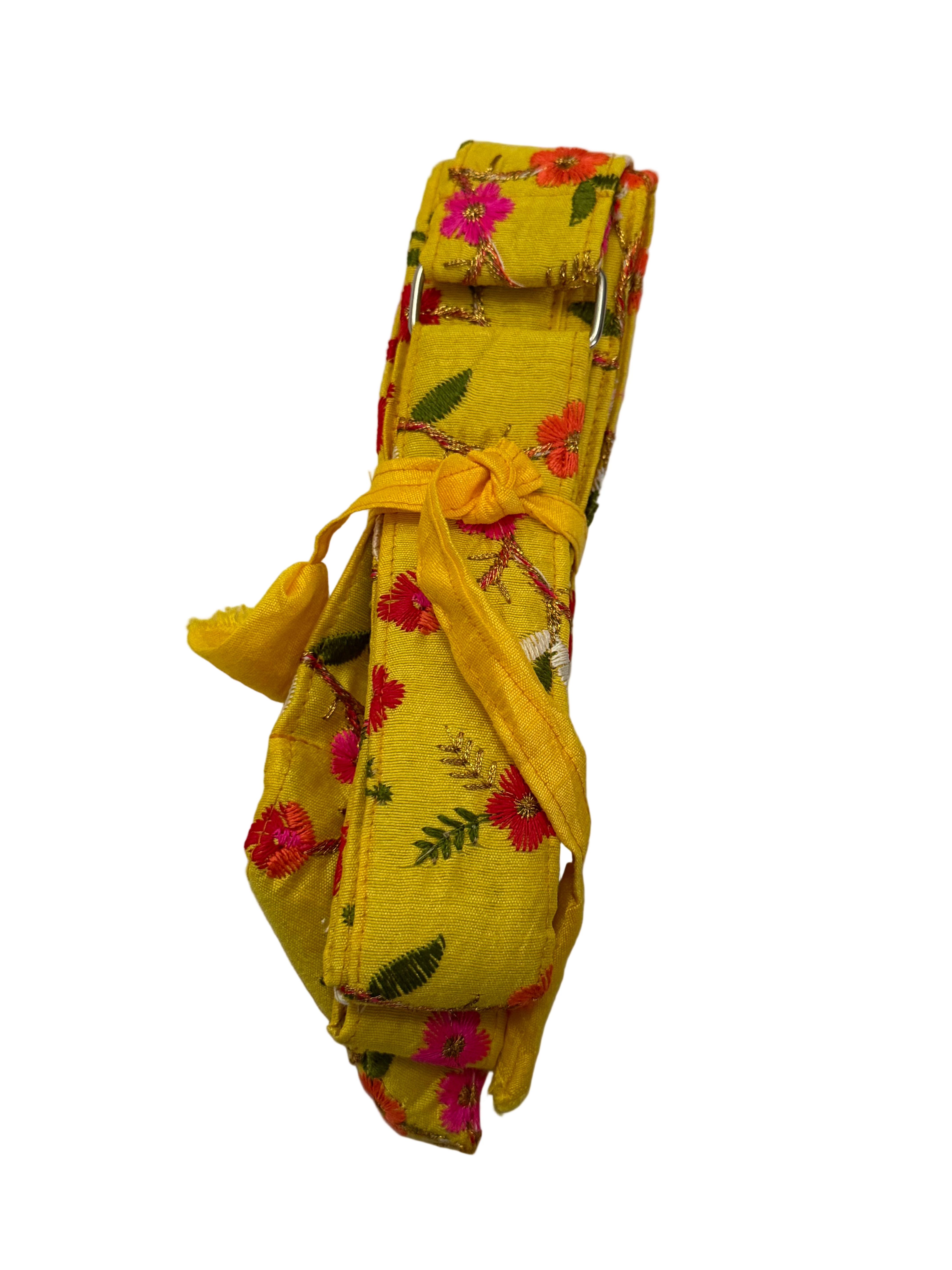 Yellow Floral Hajuri Gatra