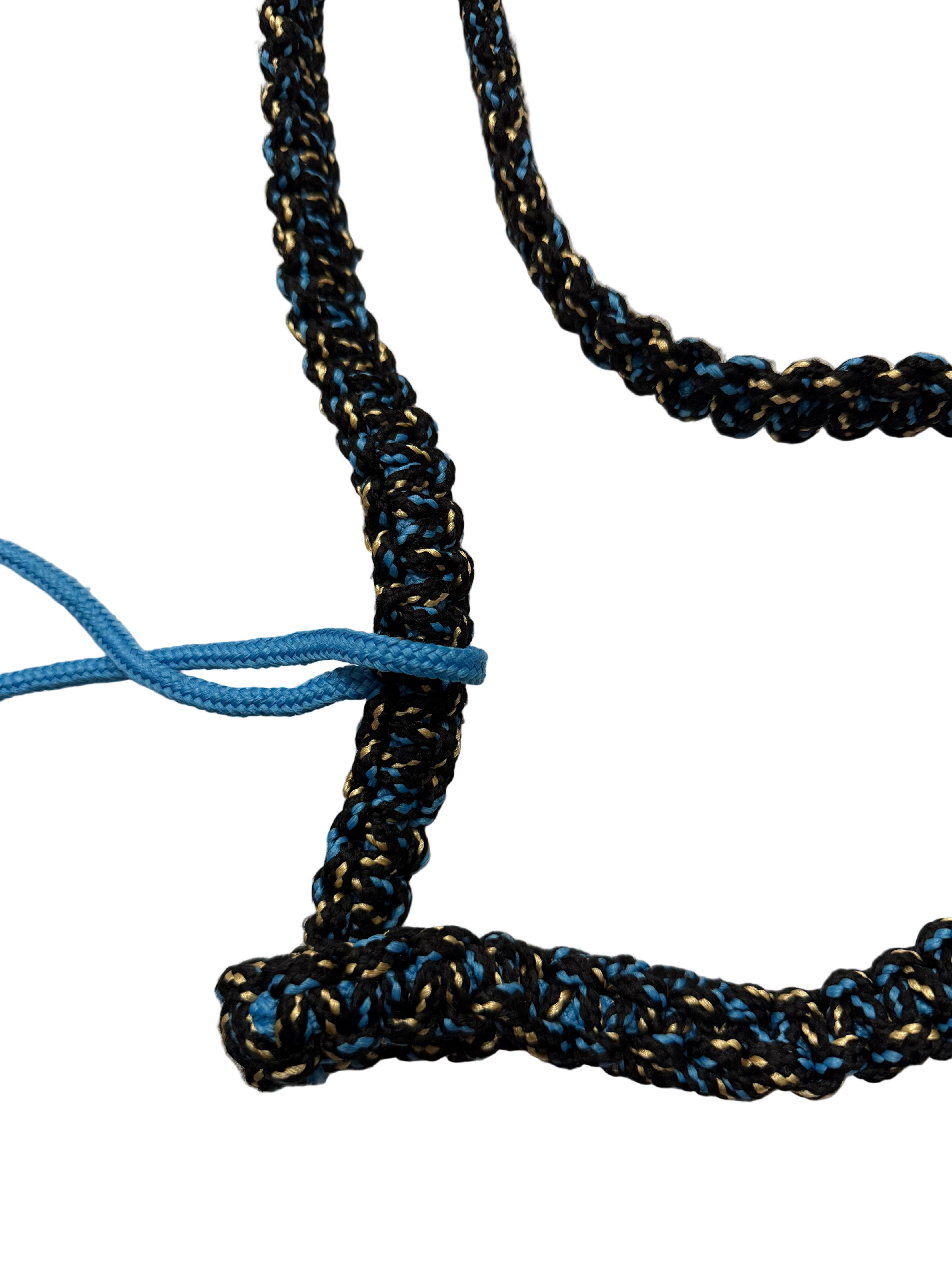Black Dohri Gatra with Yellow & Light Blue design