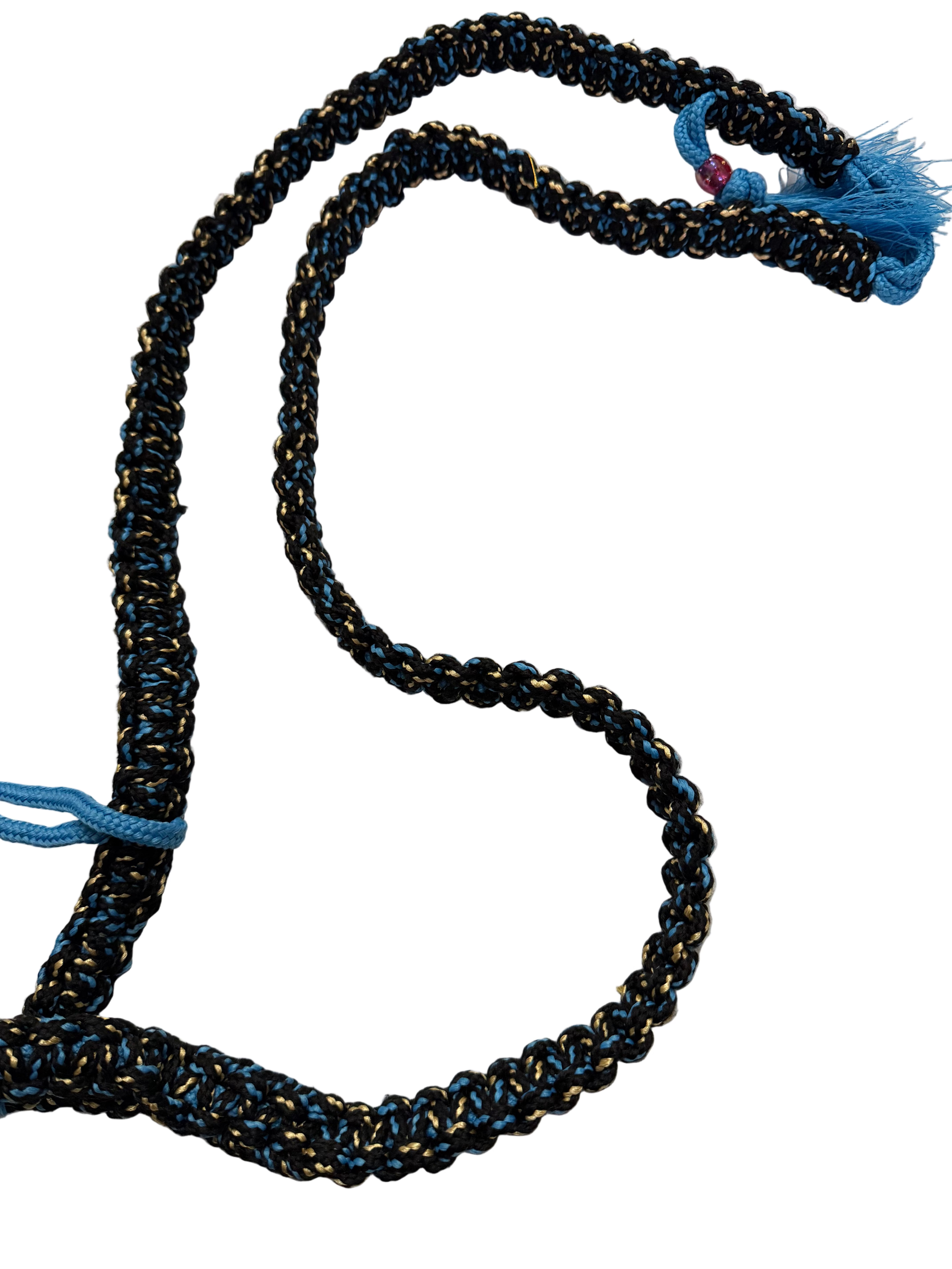 Black Dohri Gatra with Yellow & Light Blue design