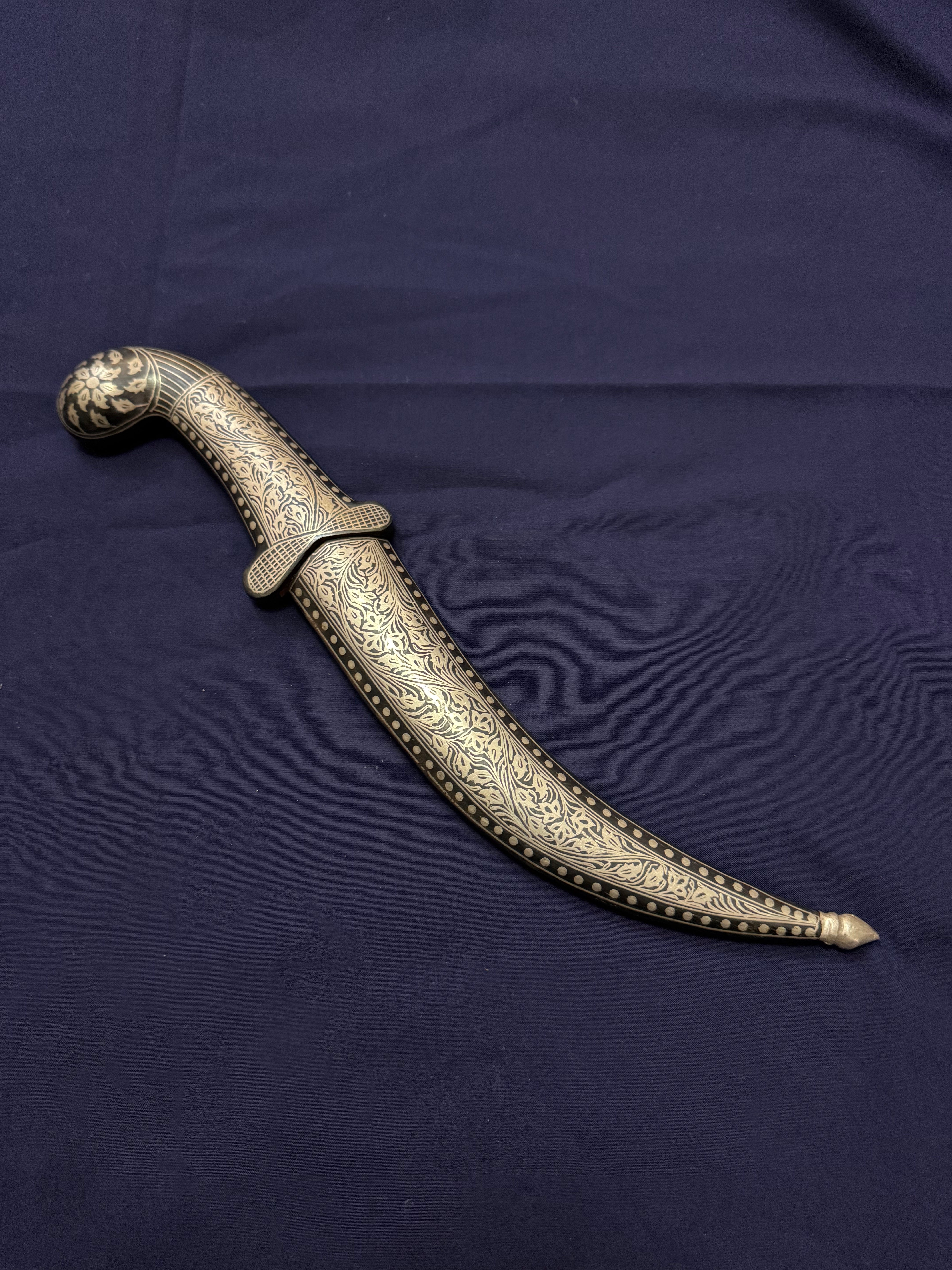 12" Round head Damascus Kirpan
