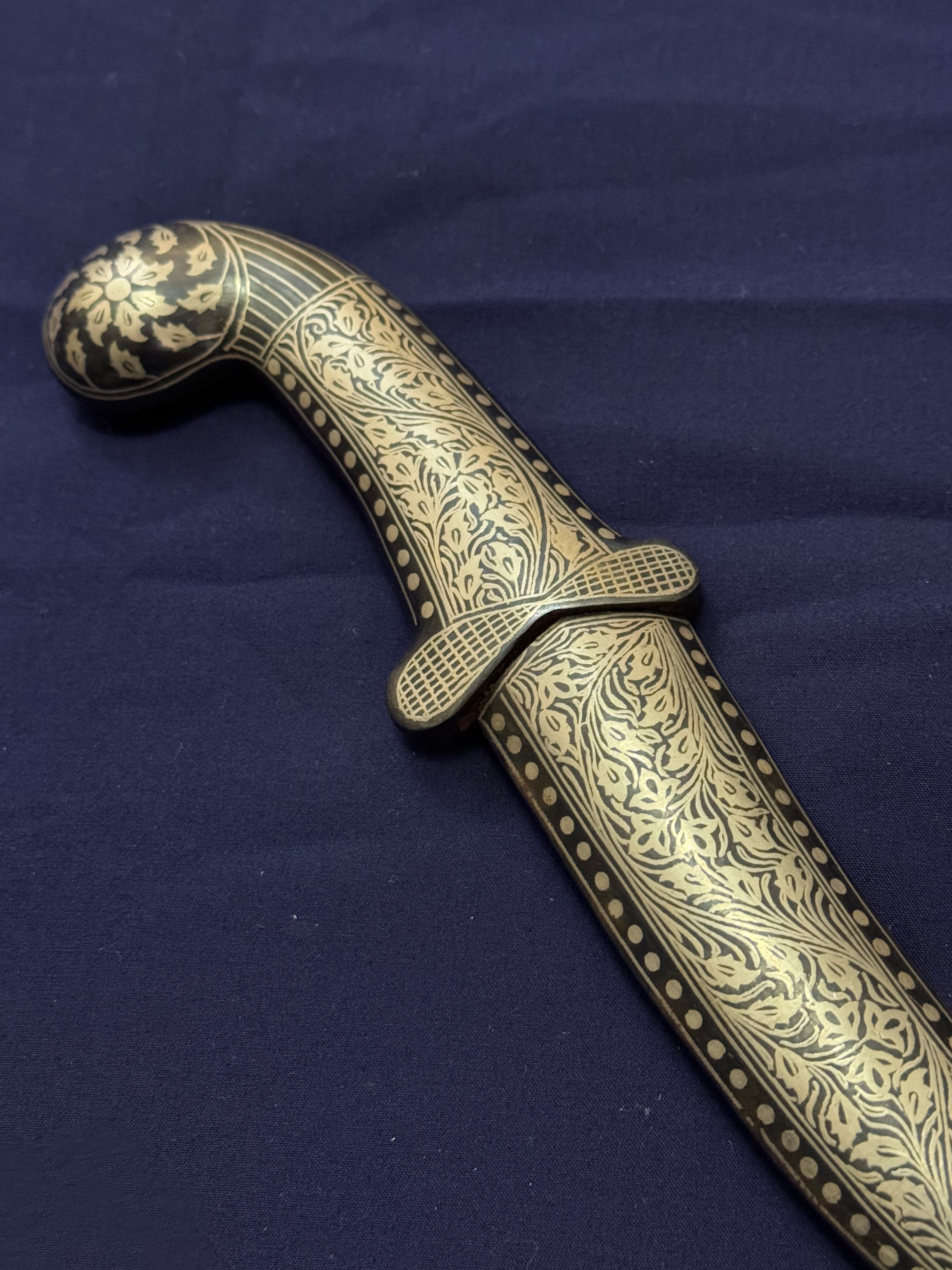 12" Round head Damascus Kirpan