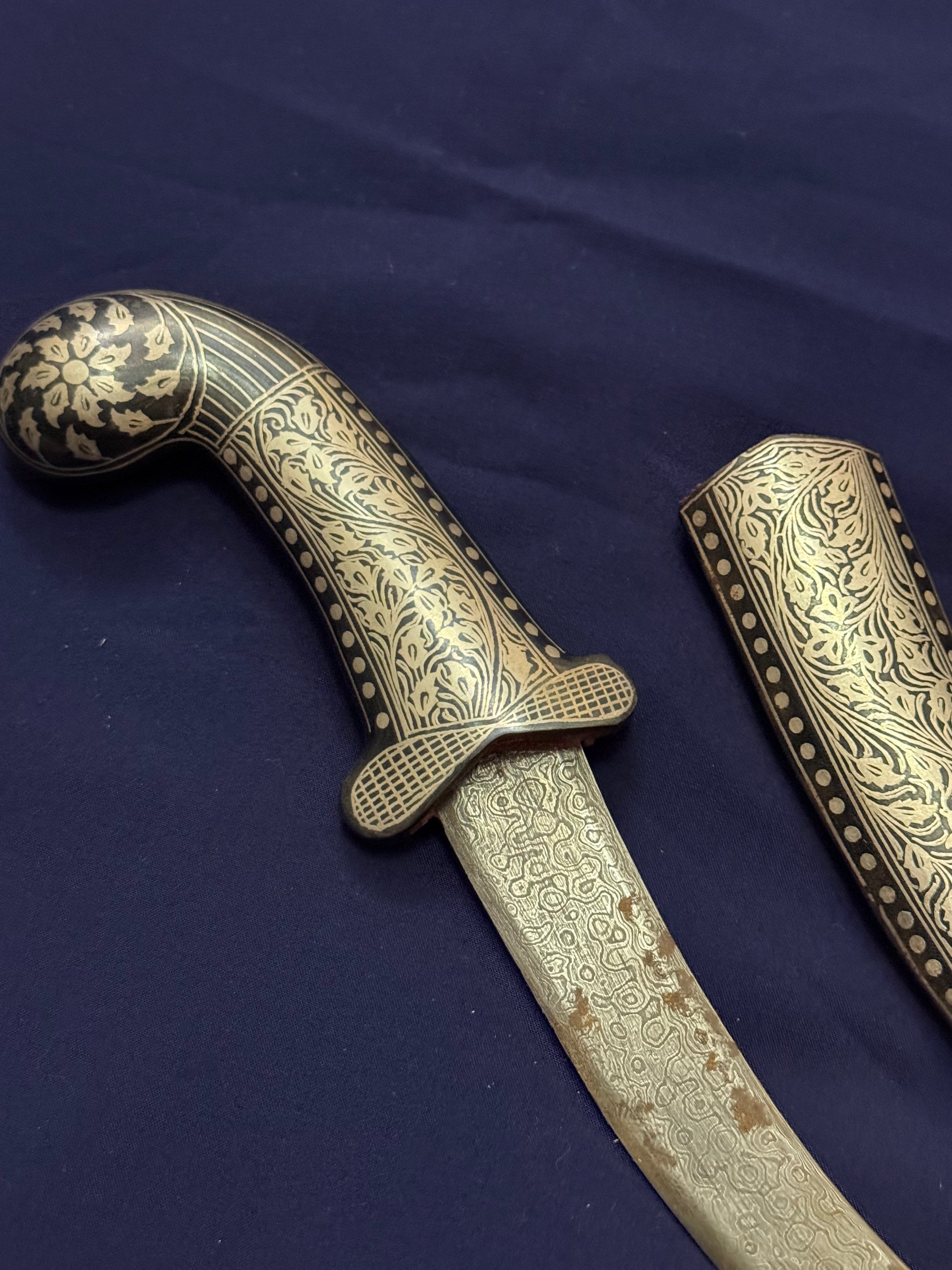 12" Round head Damascus Kirpan