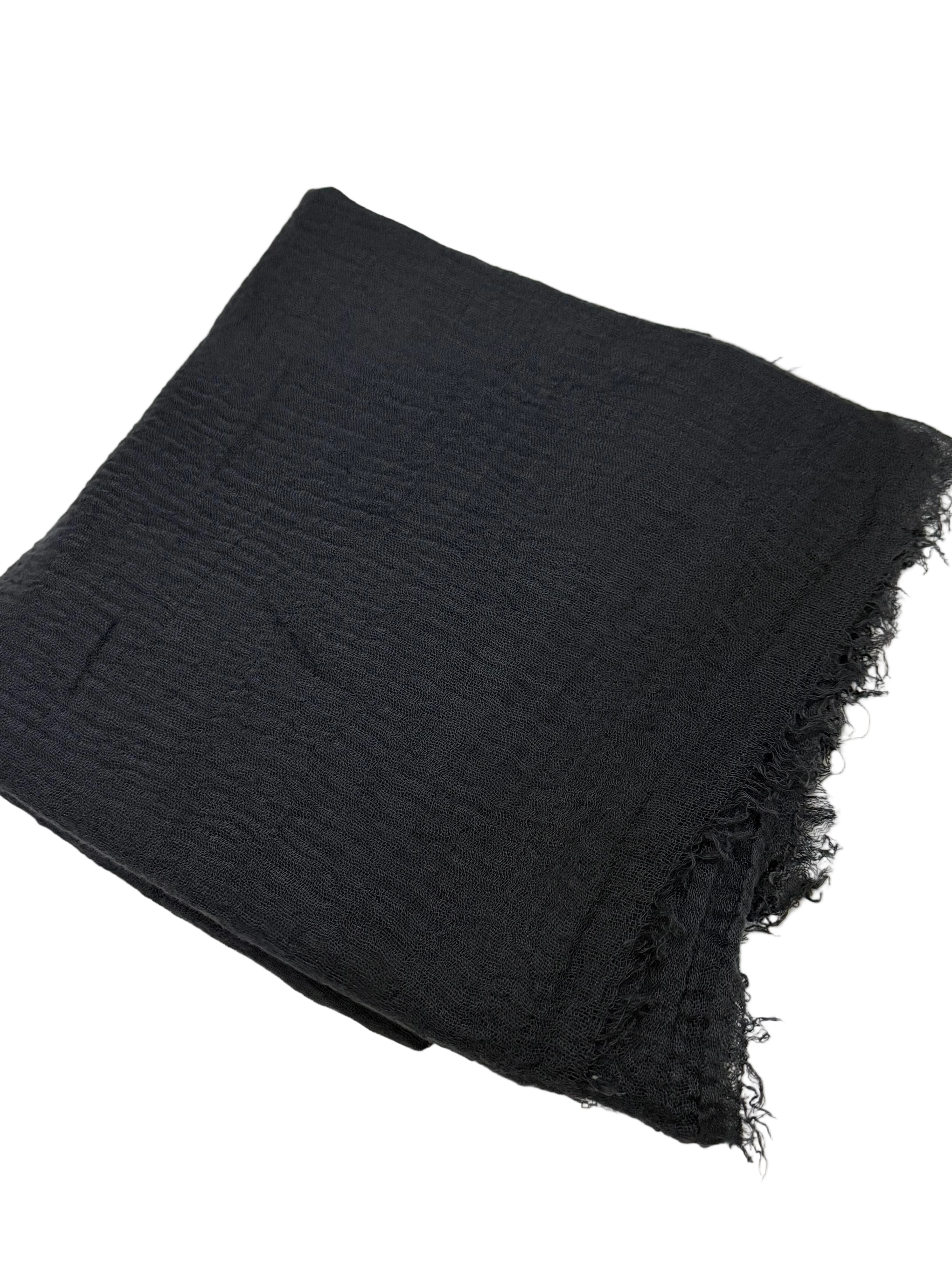Thin Shawl Chunni - Black