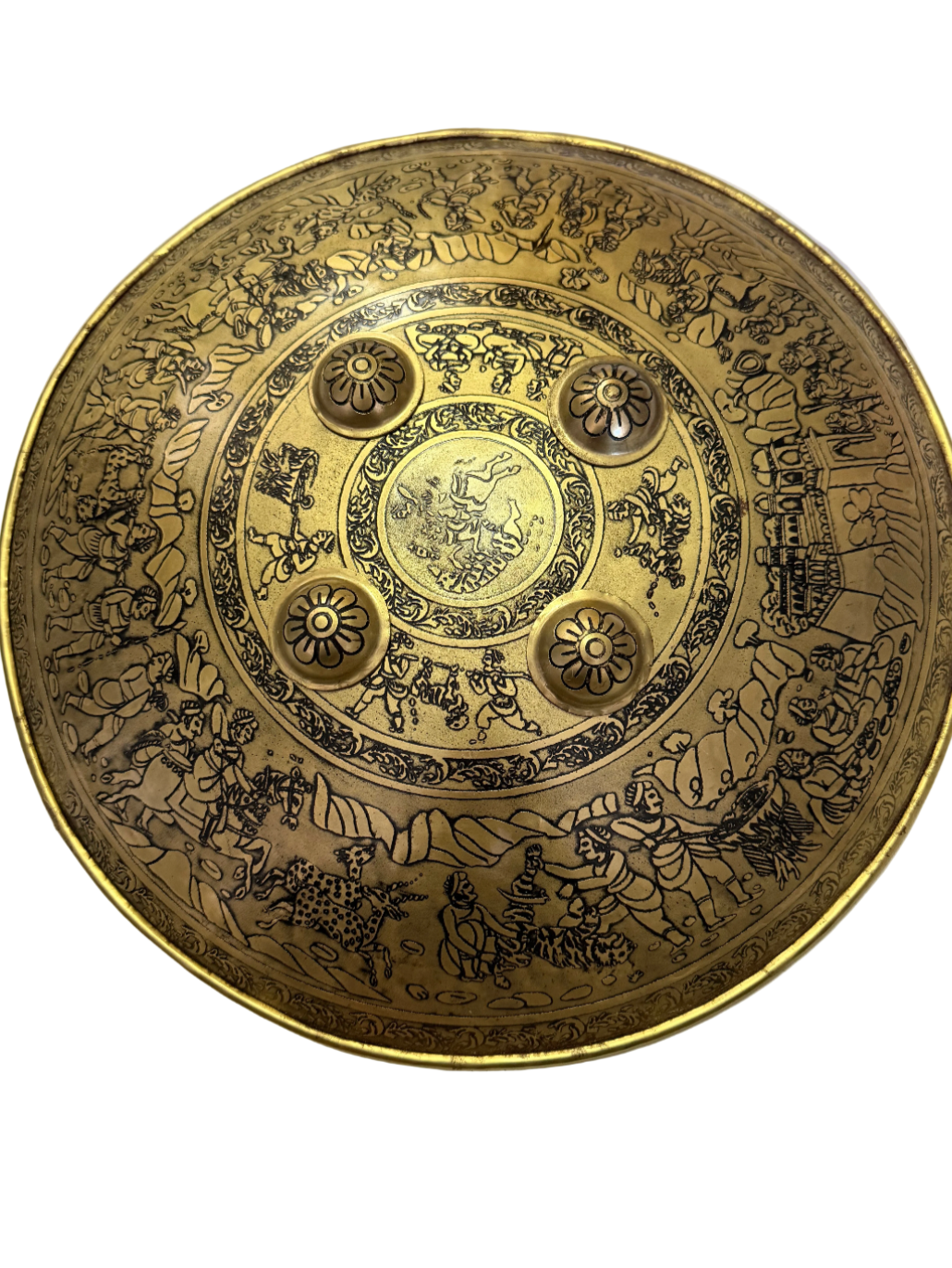 13" Gold Tiger Design Dhaal