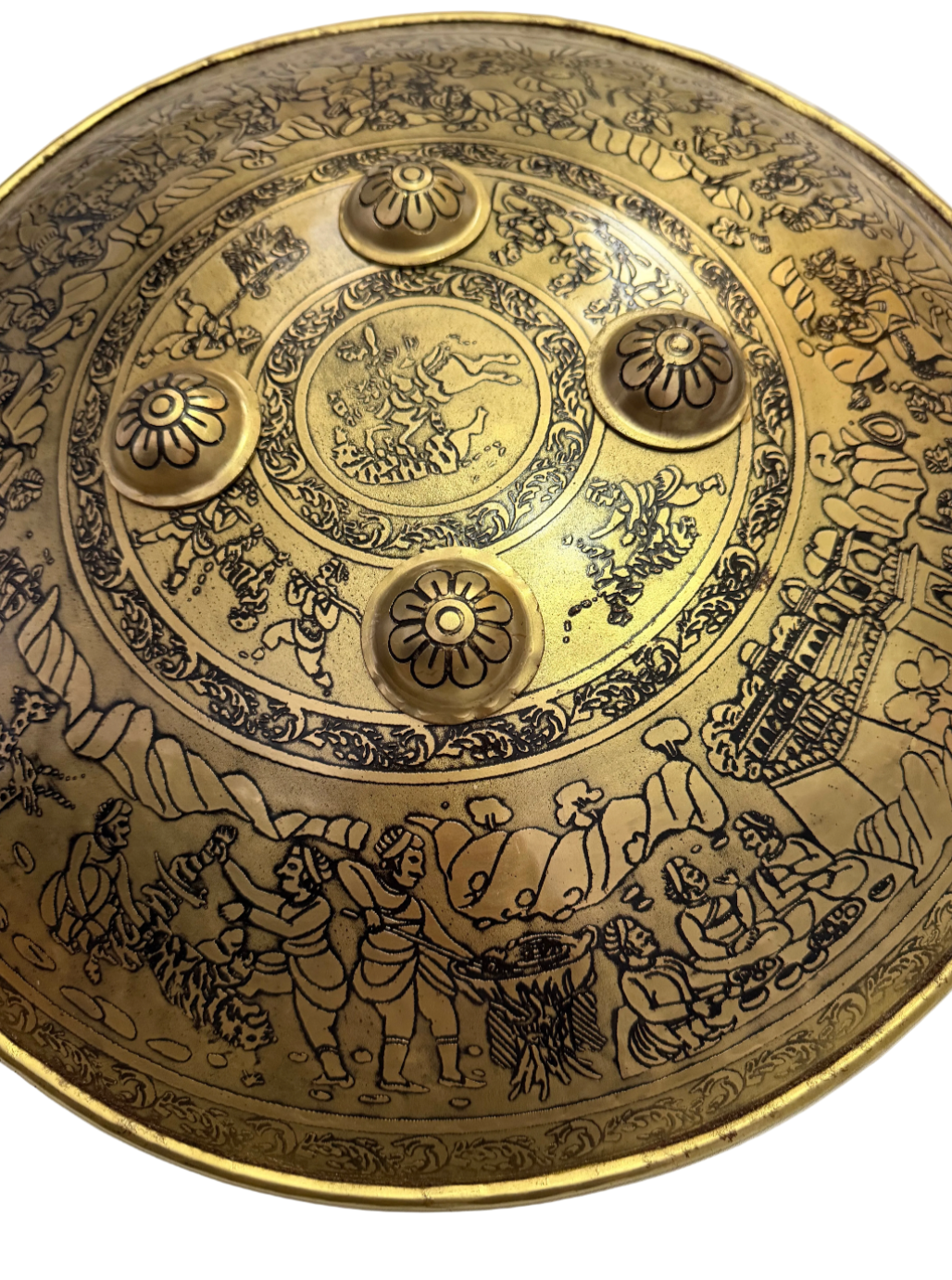 13" Gold Tiger Design Dhaal