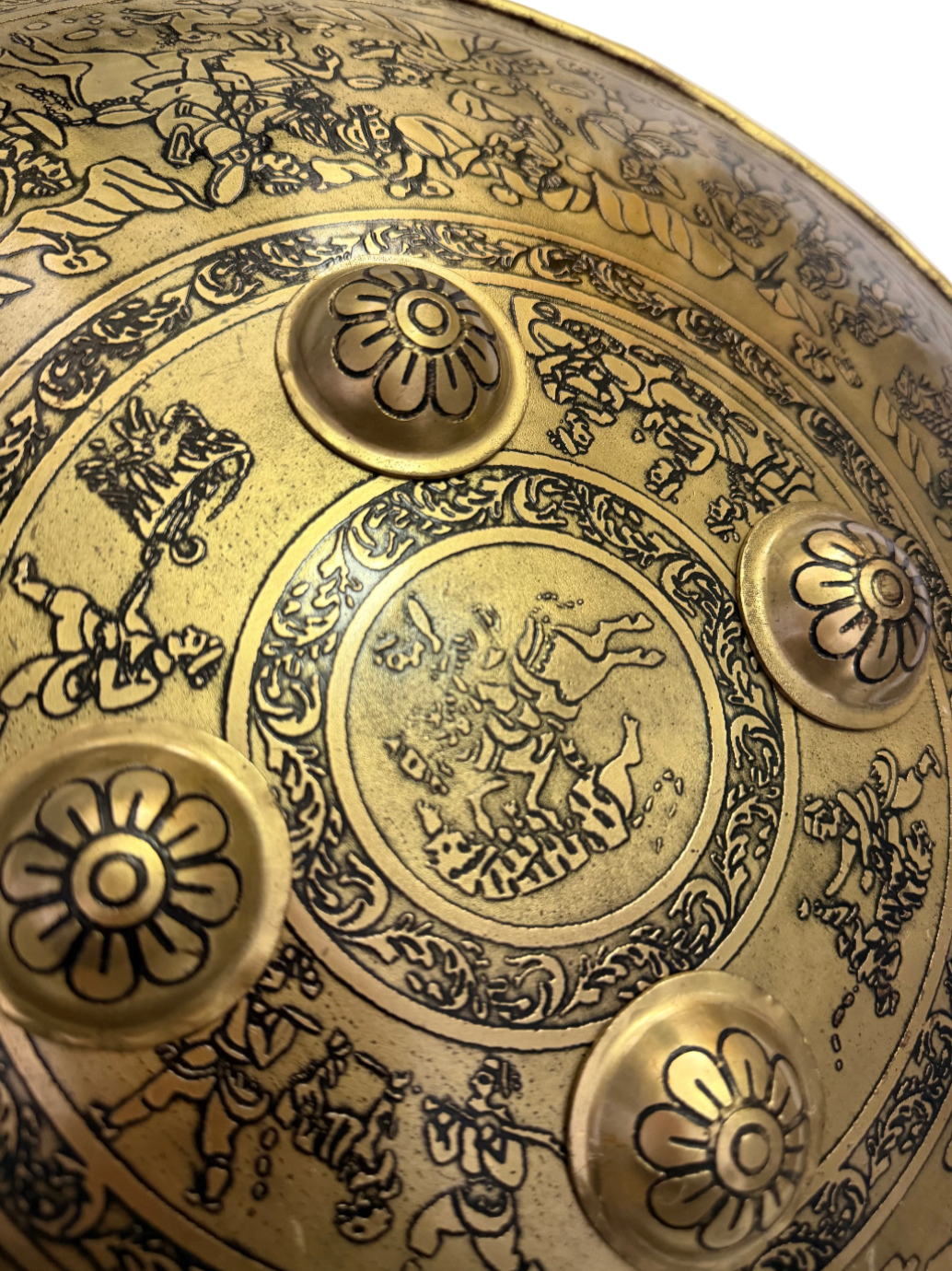 13" Gold Tiger Design Dhaal