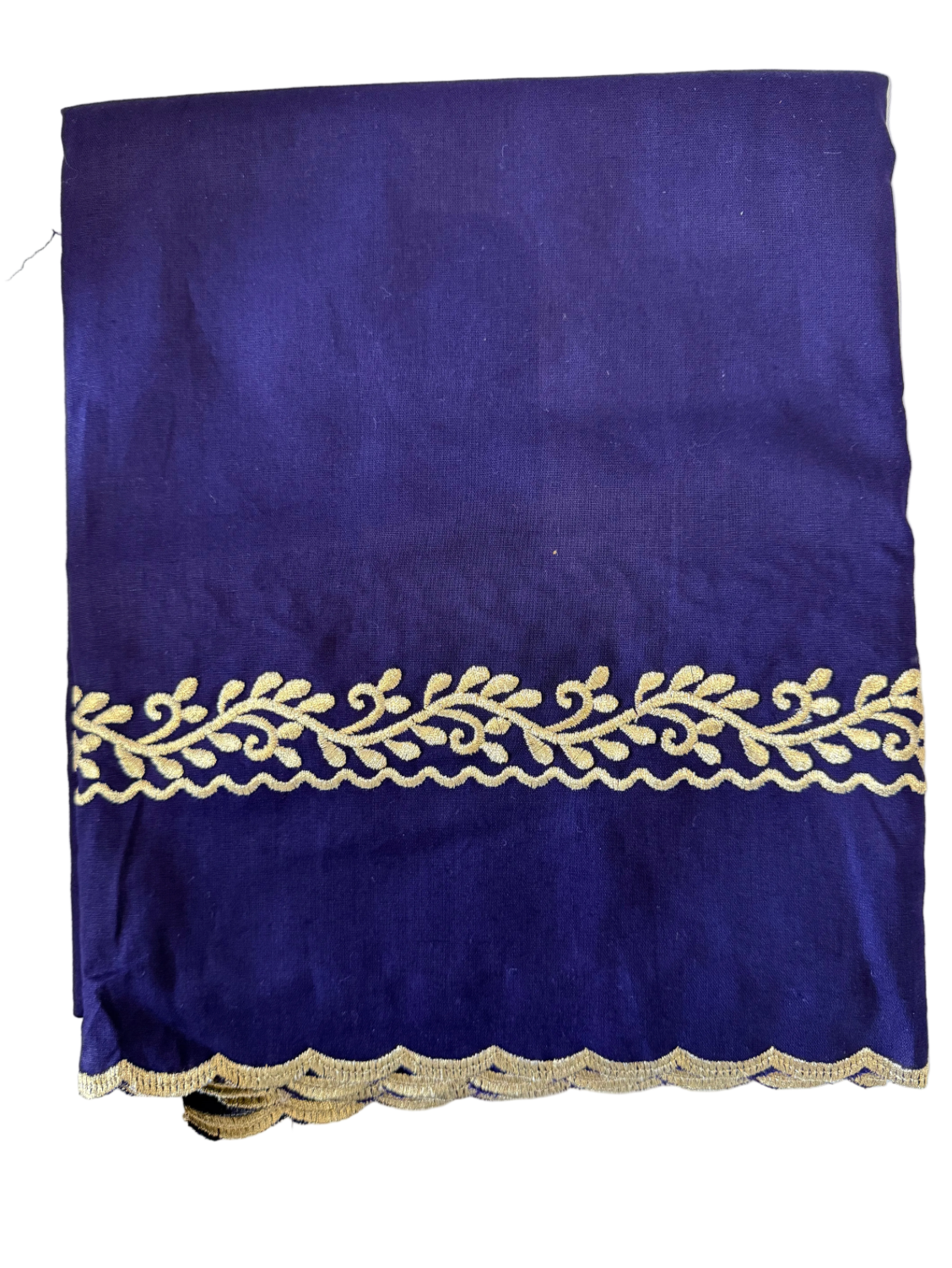 Akali blue Hazzoria with gold embroidery