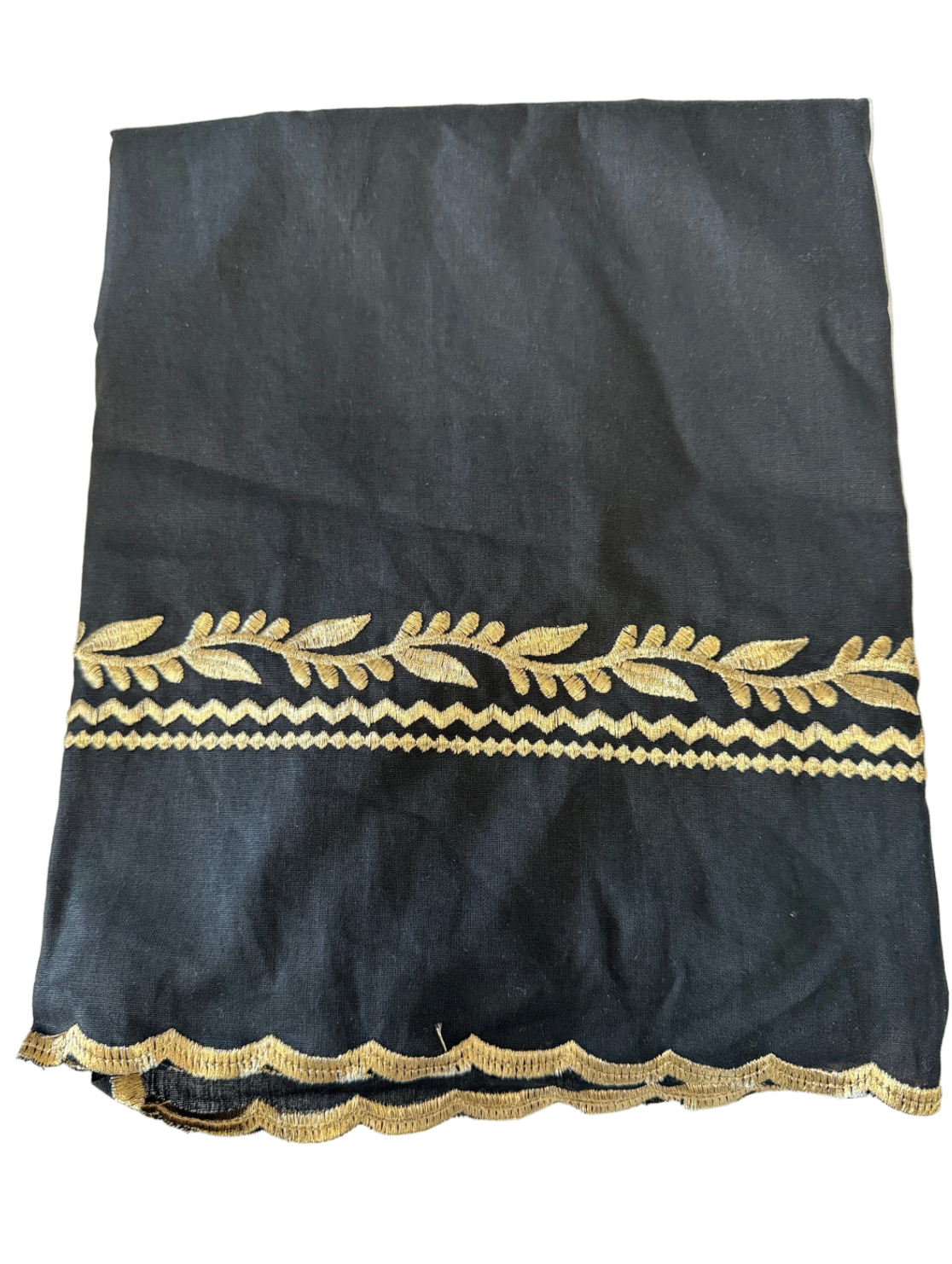 Black Hazzoria with gold embroidery