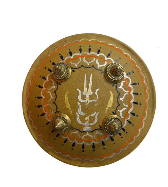 10" Dhaal with hand painted  work