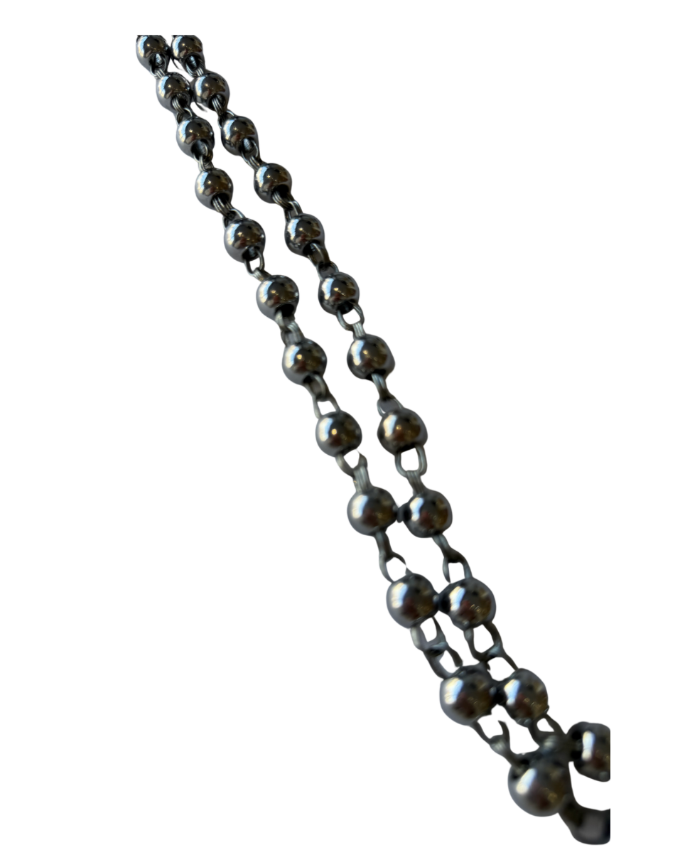 38 bead steel mala