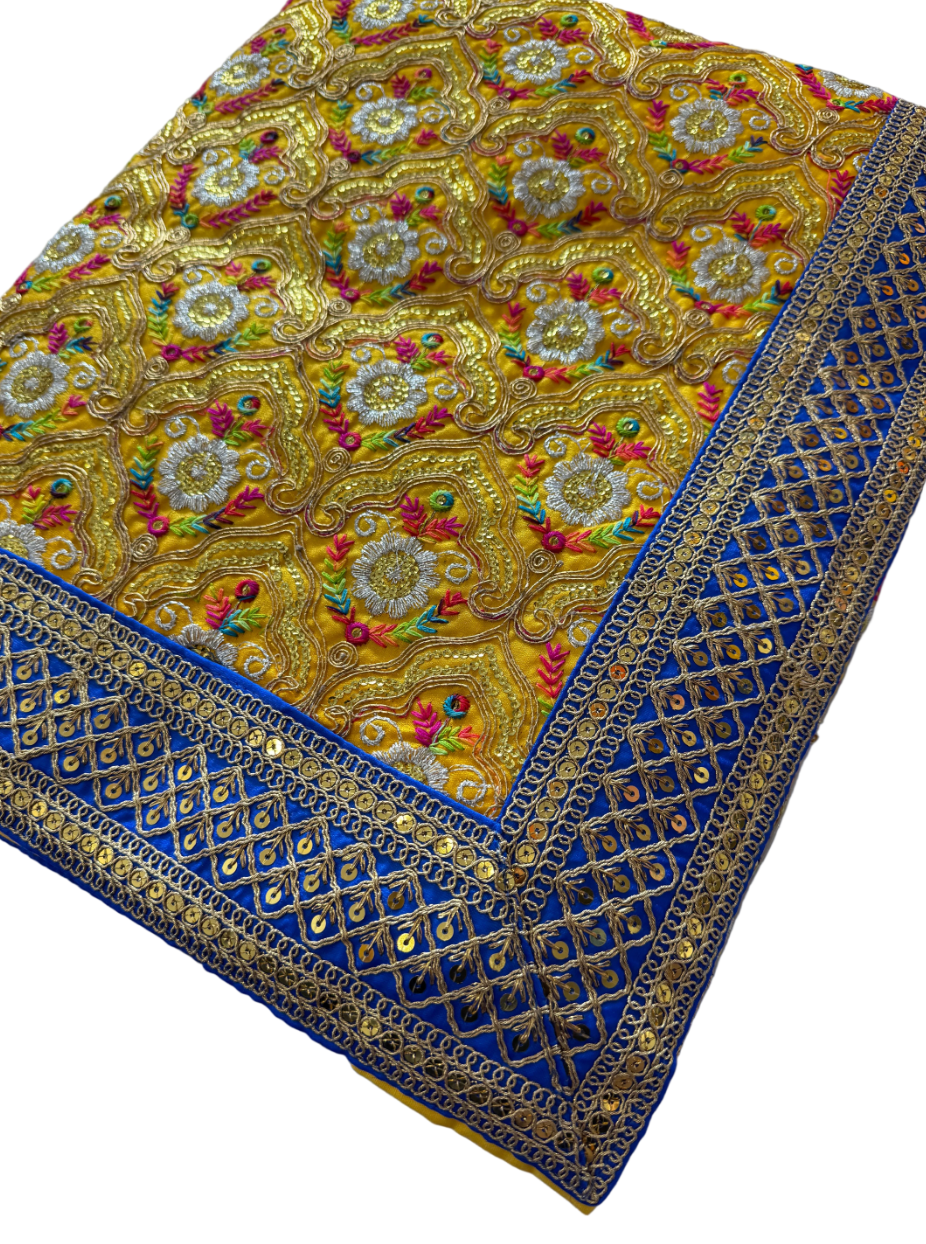 Heavy Yellow/blue Rumalla Sahib