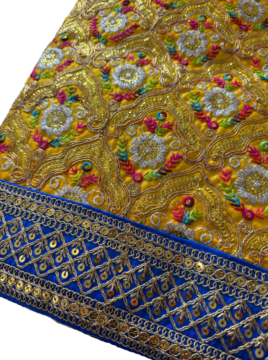 Heavy Yellow/blue Rumalla Sahib