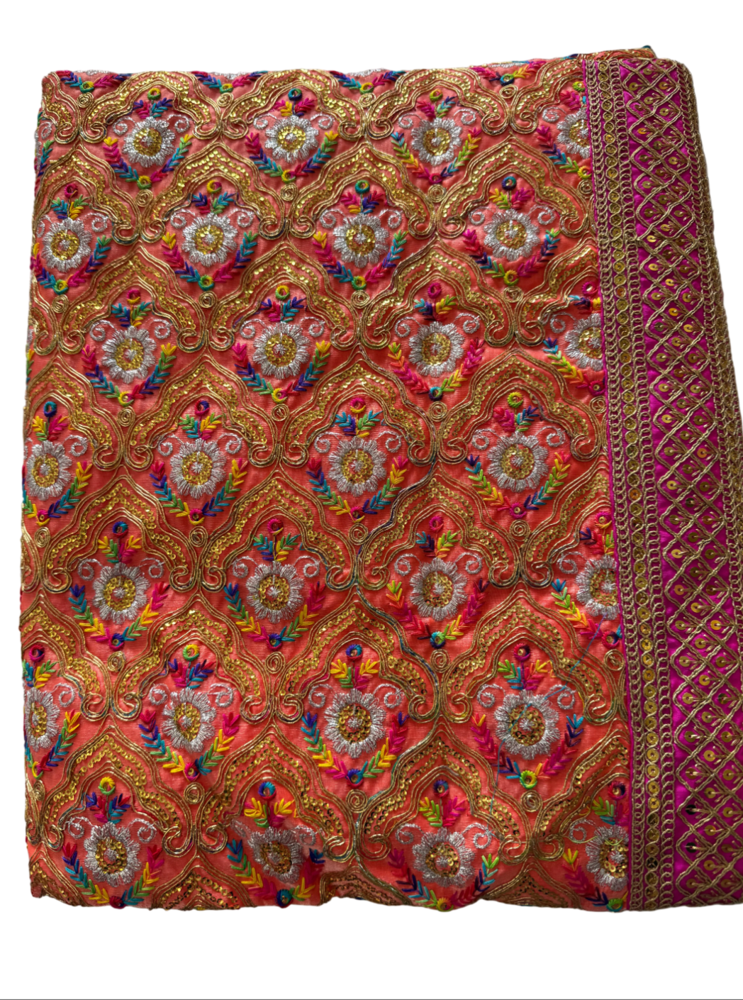 Heavy Peachy Pink Rumalla Sahib