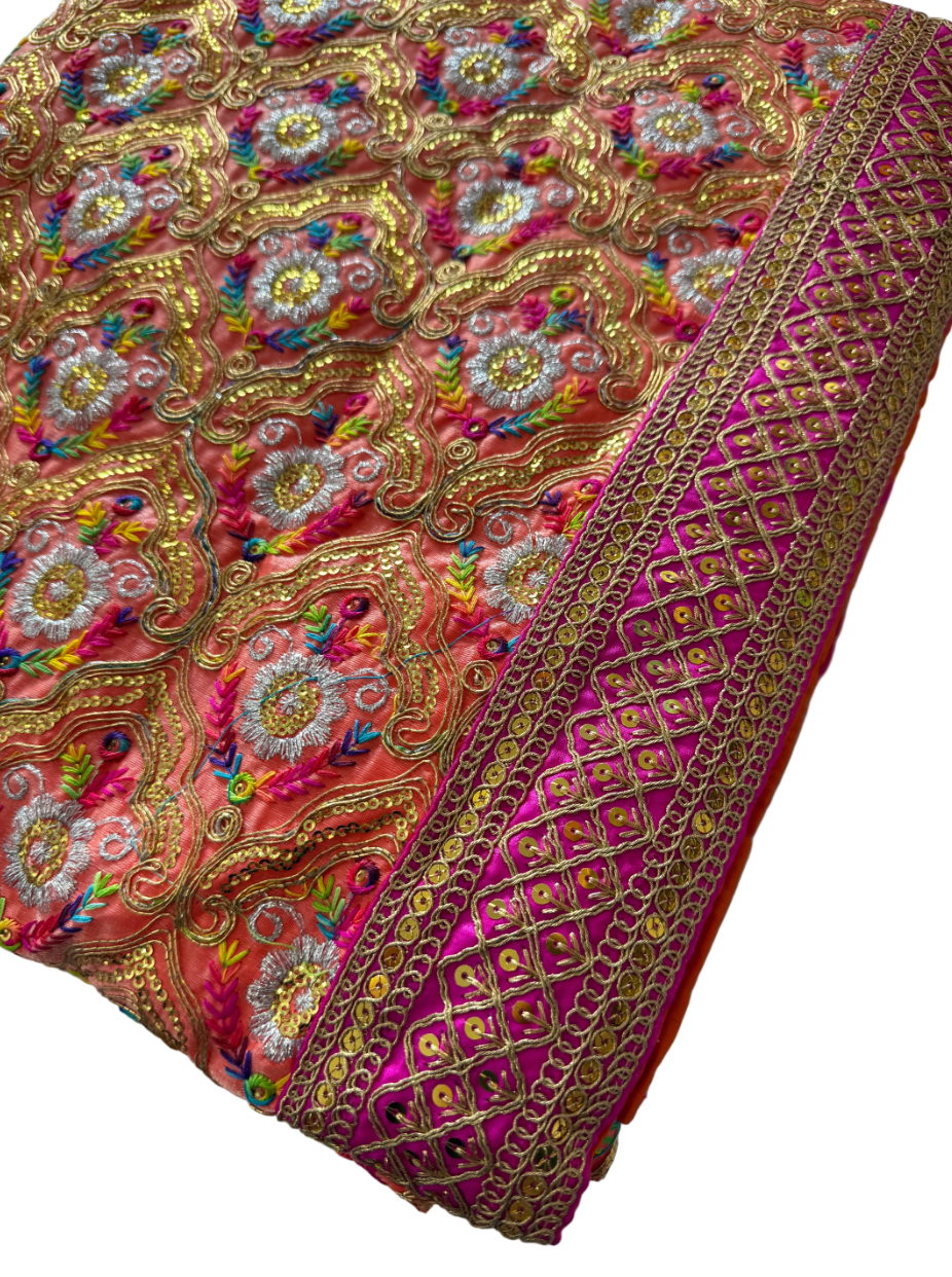 Heavy Peachy Pink Rumalla Sahib