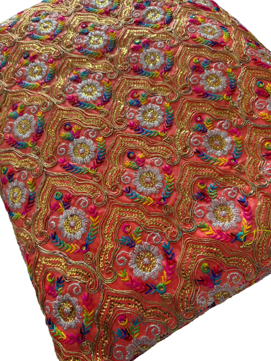 Heavy Peachy Pink Rumalla Sahib