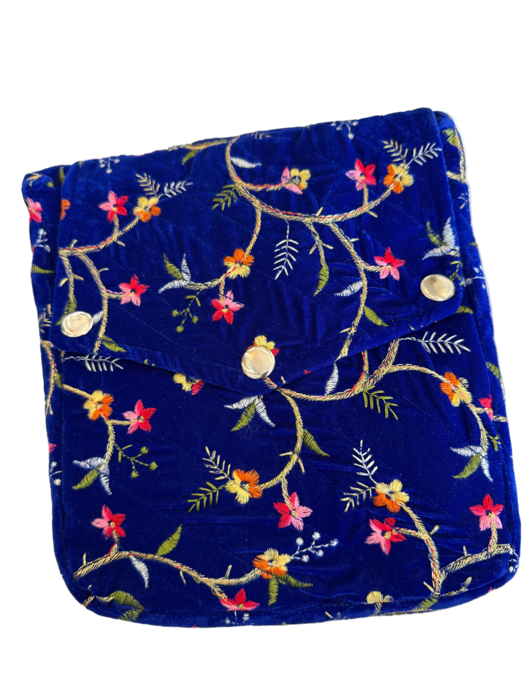 Royal Blue Velvet Khajana