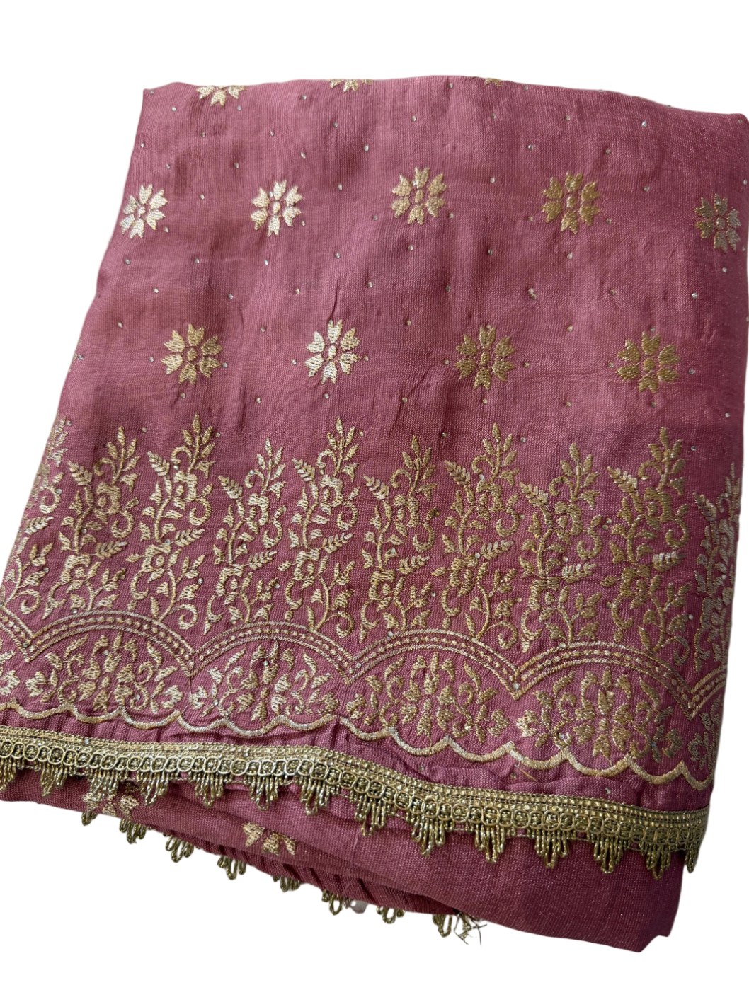 Pink Silk unstitched suit