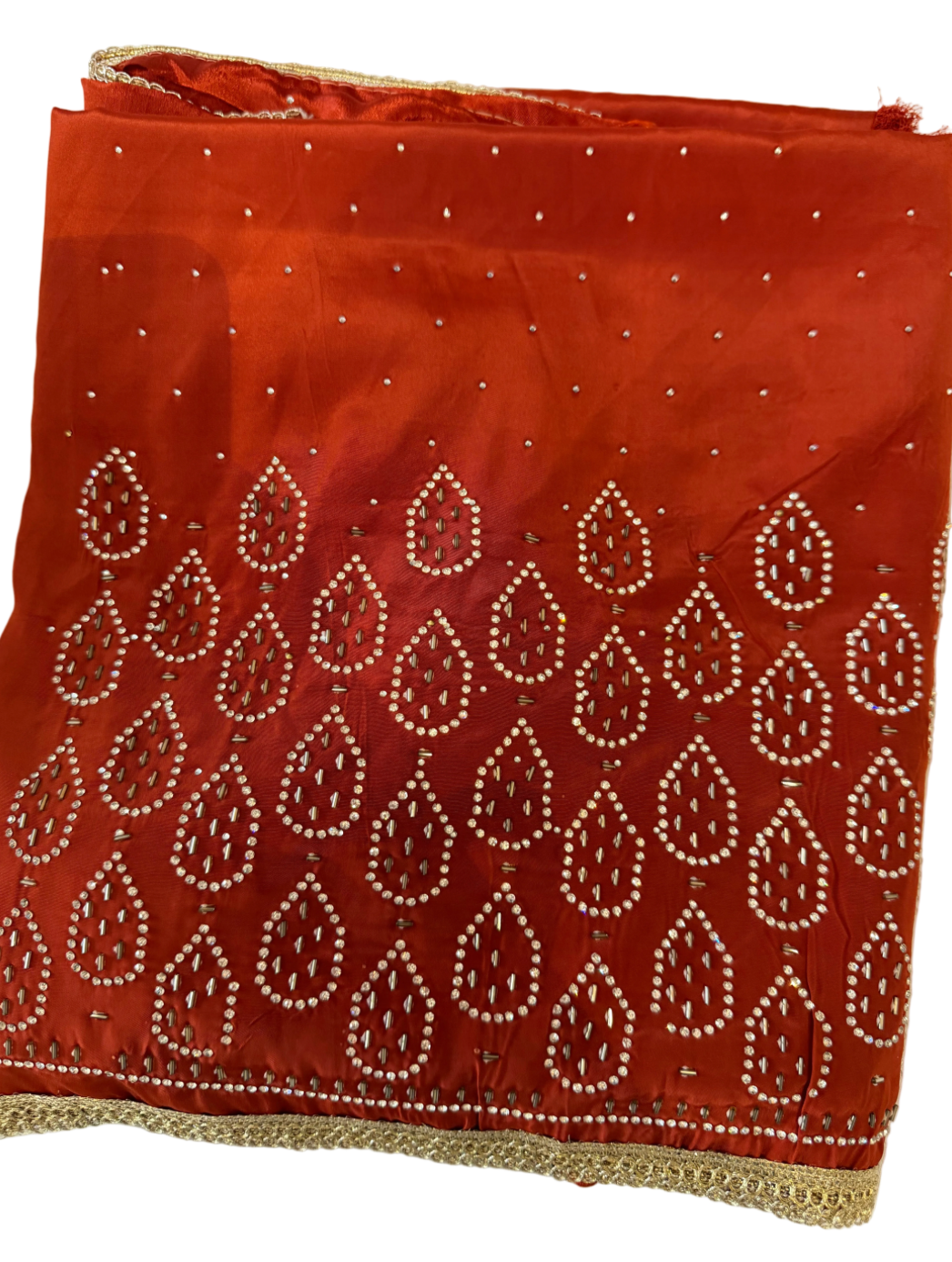 Simple orange unstitched suit