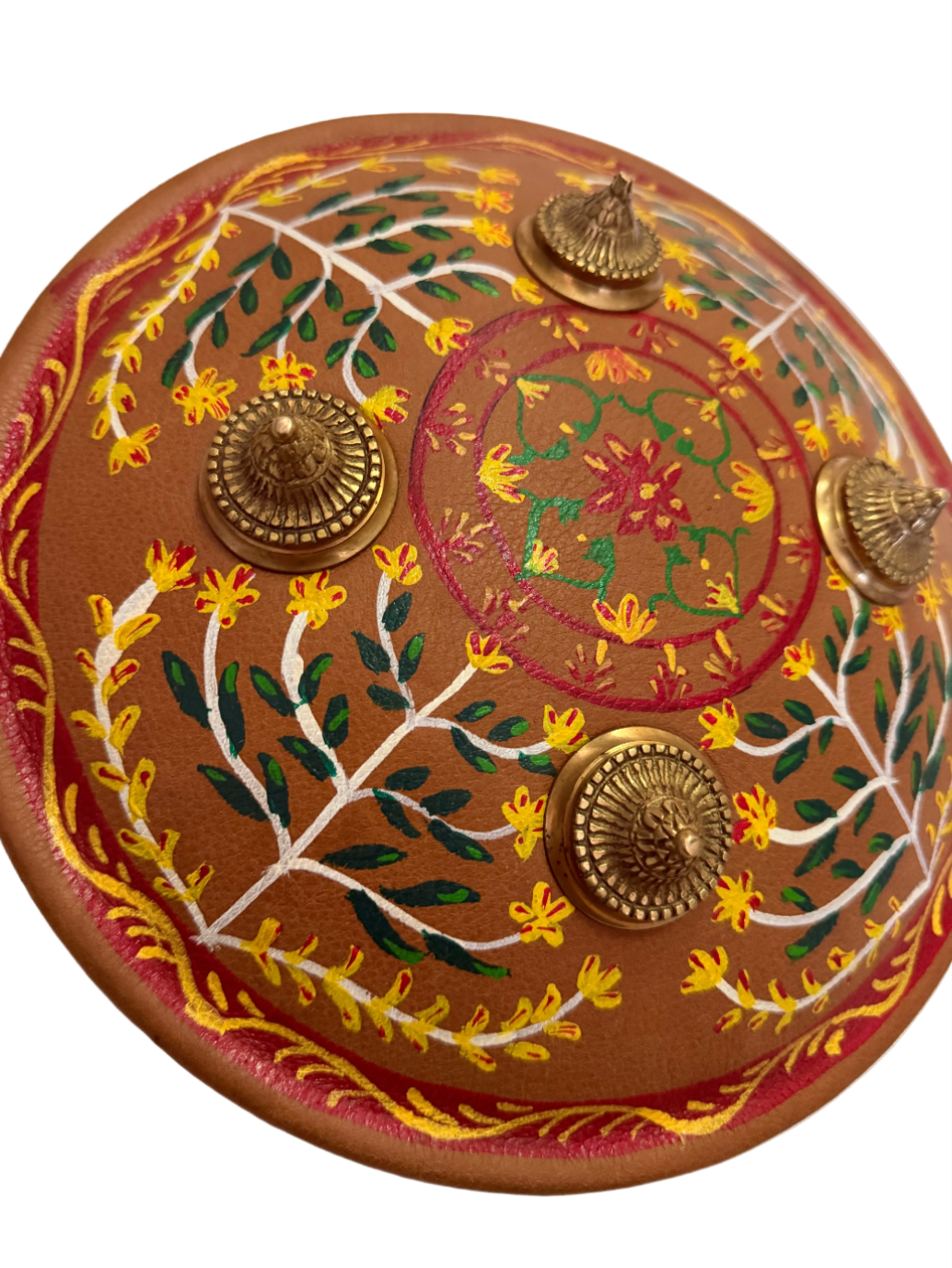 Orange 11" Painted Dhaal