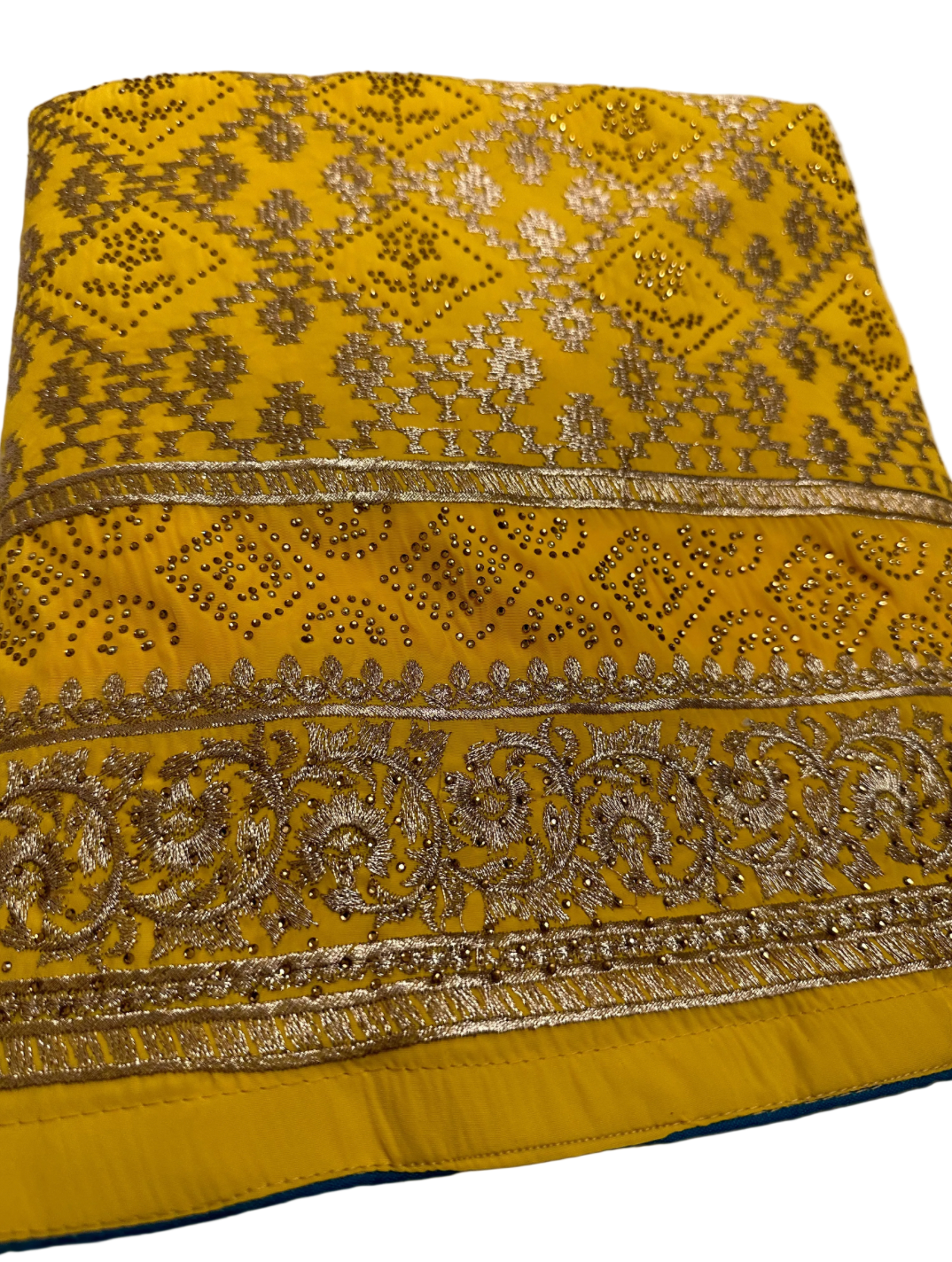 Yellow and Blue Unstitched Suit